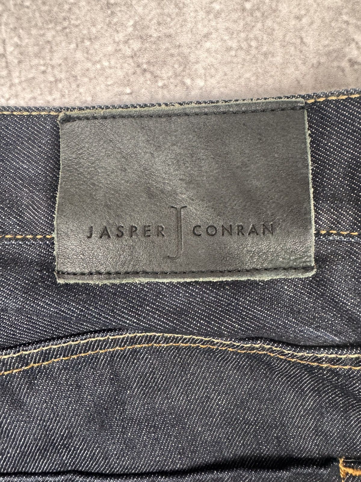 Jasper Conran Jasper Conran Men Dark Blue Straight Leg Jeans Size 36 Size US 36 / EU 52 - 3 Thumbnail
