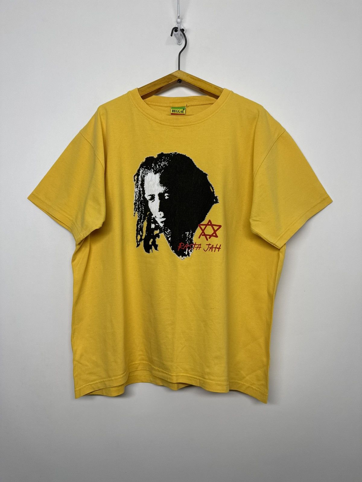 Bob Marley Rare! Vintage RASTAMAN RASTA JAH T Shirt Bob Marley Weed Size US L / EU 52-54 / 3 - 1 Thumbnail