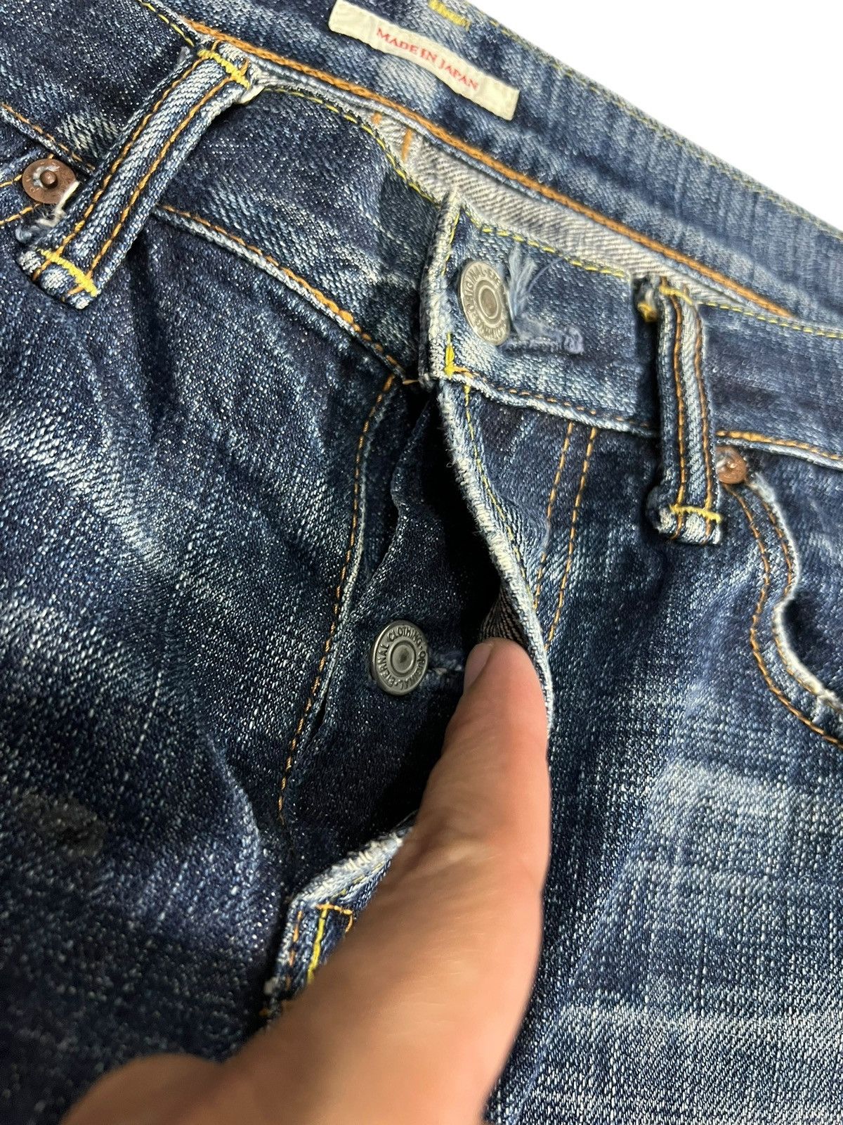 Japanese Brand Vintage Eternal Patchwork Distress Claw Jean Japan Size US 34 / EU 50 - 10 Thumbnail