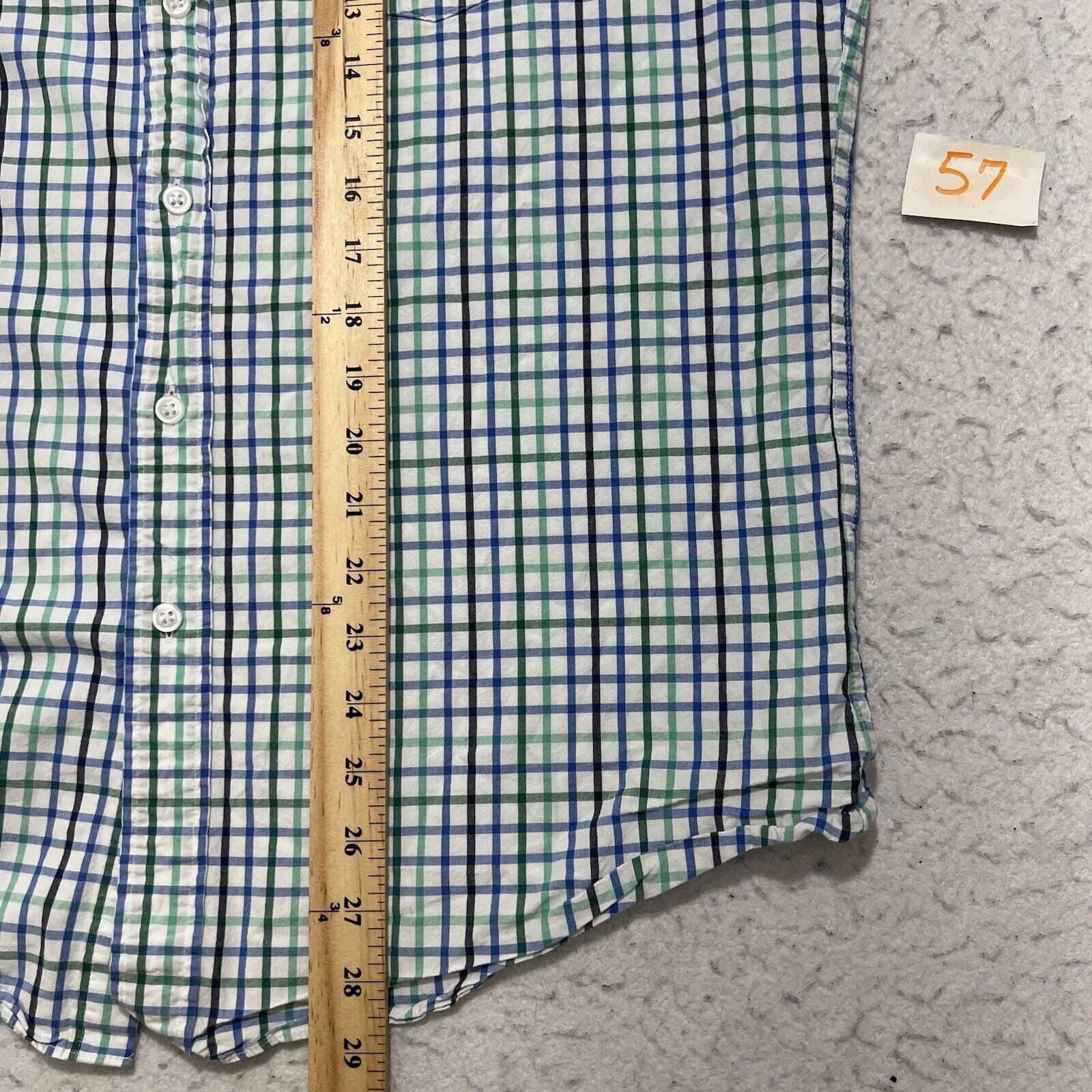 J.Crew J. Crew Button Up Blue Green Plaid Striped Dress Shirt Size US L / EU 52-54 / 3 - 8 Thumbnail