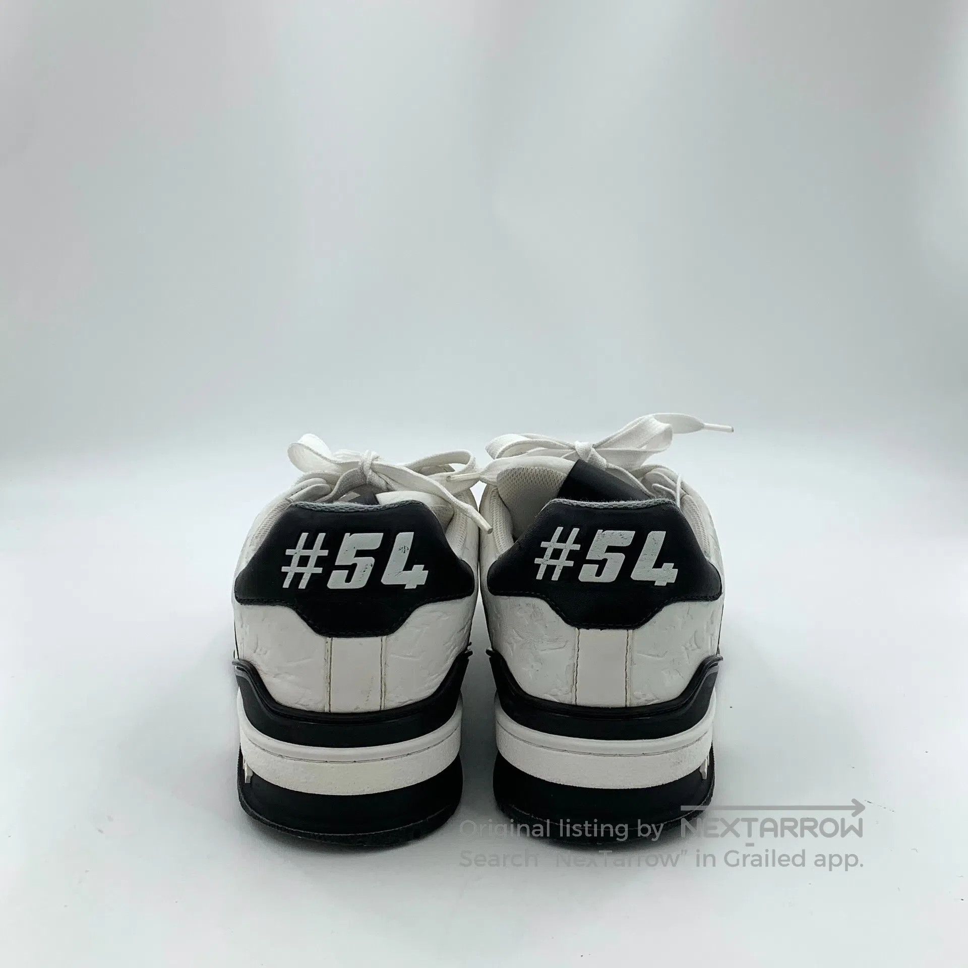 Louis Vuitton Louis Vuitton Black and White Color Laced Casual Flat Spor Size US 8 / EU 41 - 4 Thumbnail