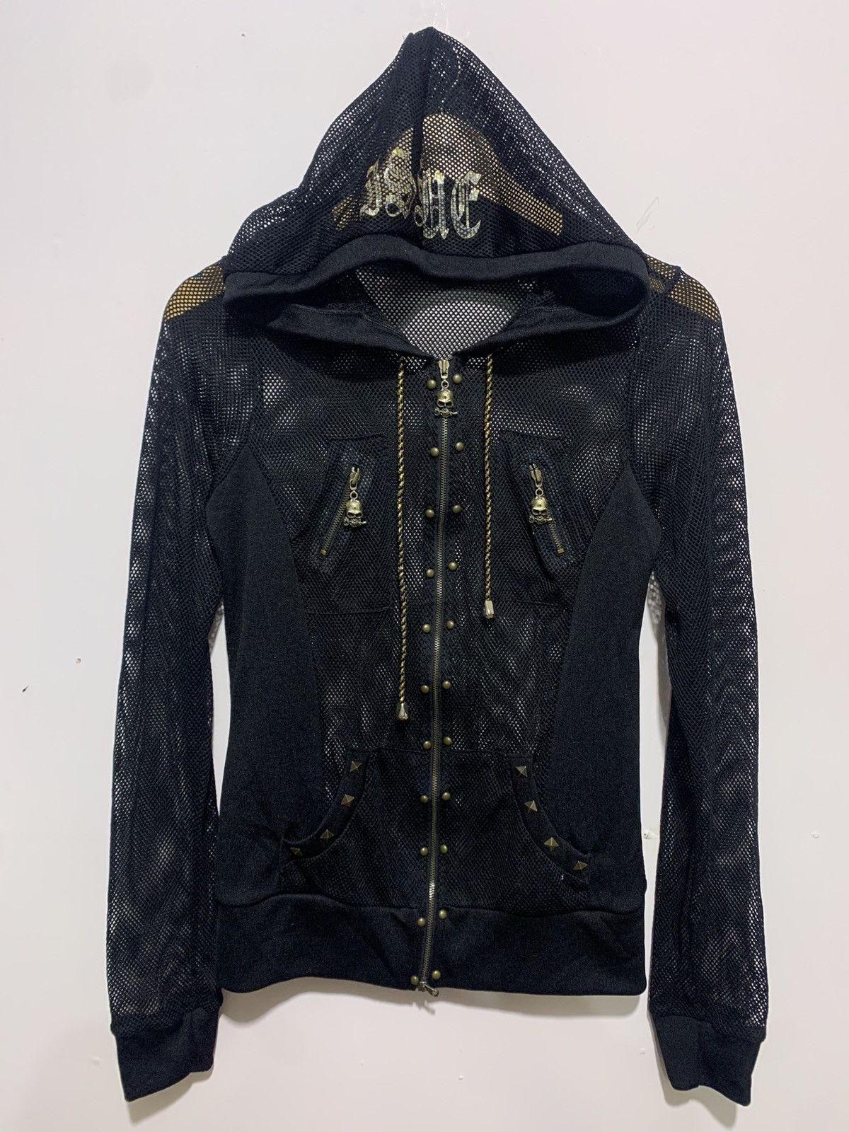 image of If Six Was Nine x Le Grande Bleu L G B Issue Japanese Fishnet Zip Hoodie Archived Lgb Ifsixwasnine 
