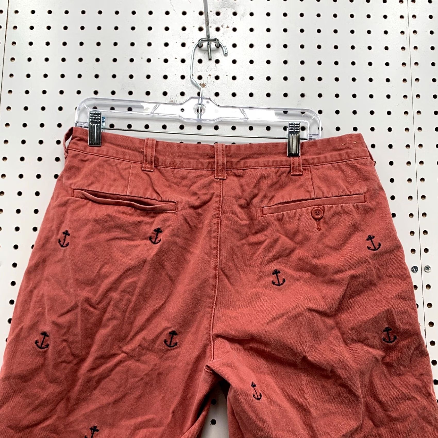 J.Crew JCrew CHino Shorts Mens 33x9 Red Anchor AOP All Over Print Preppy Casual Size US 33 - 6 Thumbnail