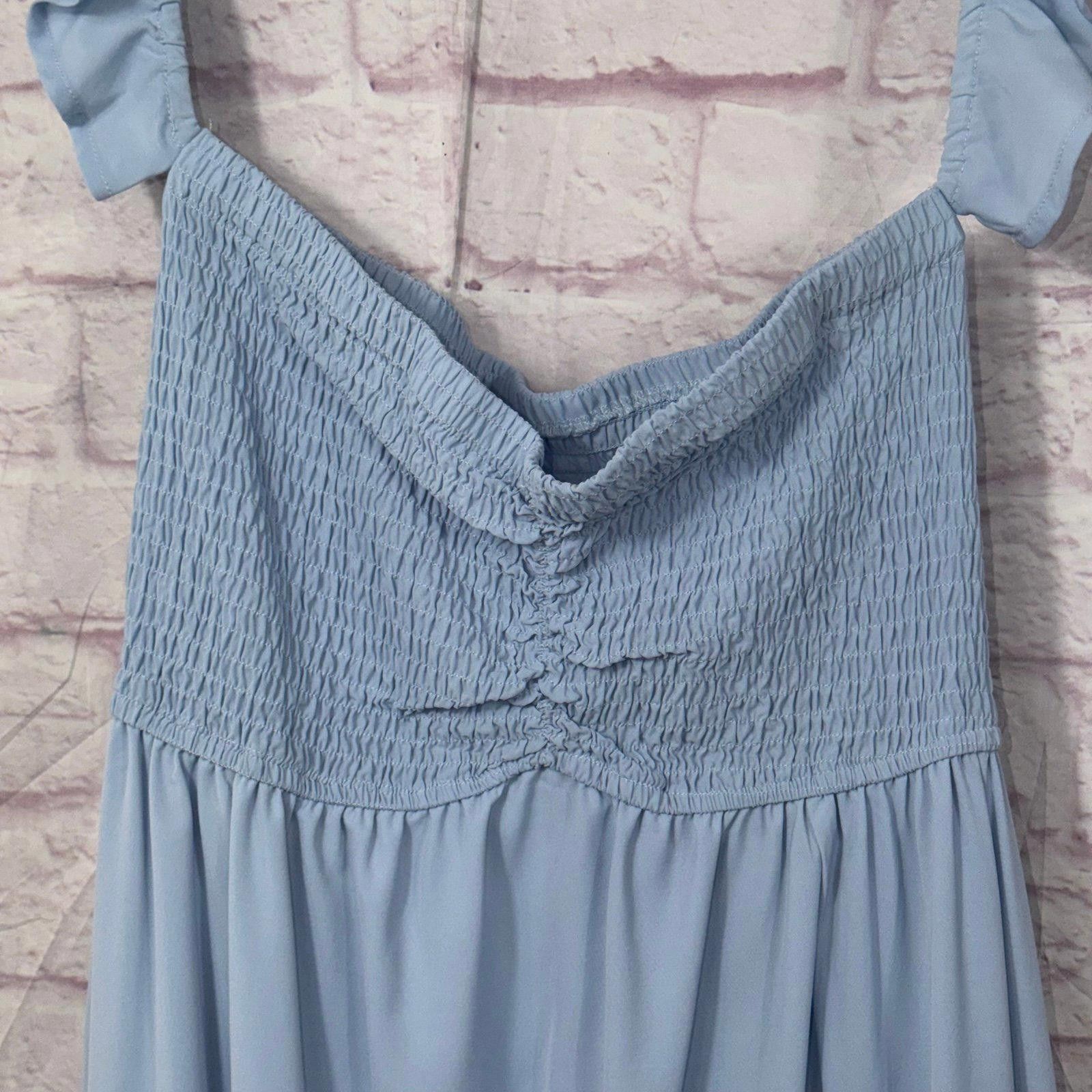 Other Ruffled Cap Sleeve Maxi Slit Medium Dress by Anna-Kaci Size M / US 6-8 / IT 42-44 - 8 Thumbnail
