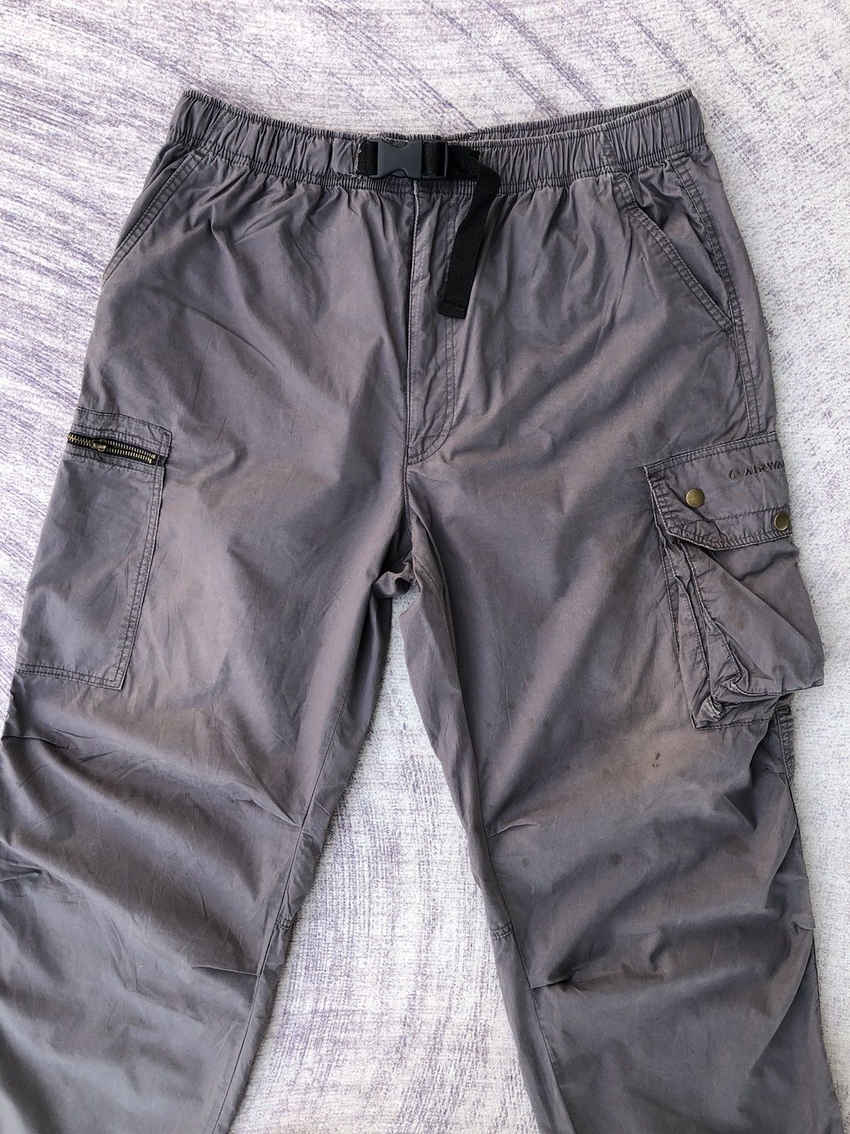 Airwalk Faded Cargo Airwalk Beggie Style With 6 Pocket Pants Size US 33 - 2 Thumbnail