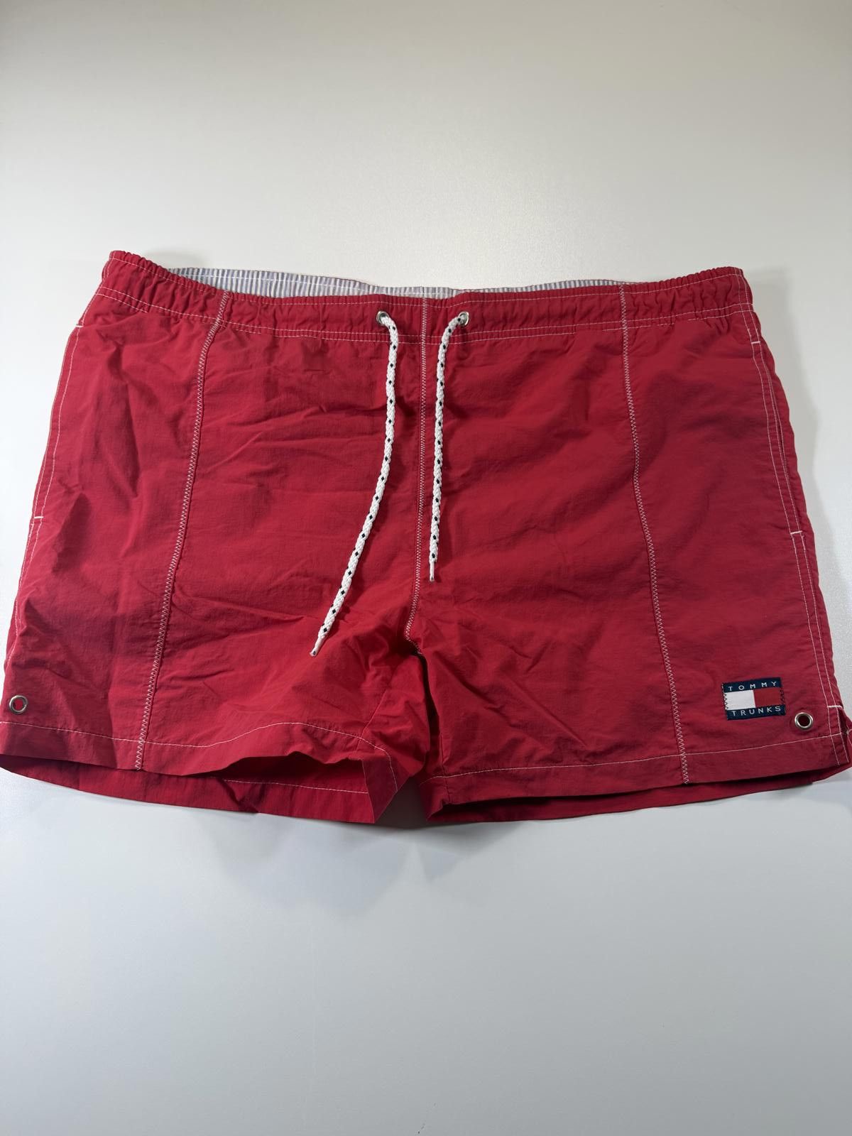 Other Tommy Trunks Red Swim Shorts with Drawstring Waist M Size US 32 / EU 48 - 1 Thumbnail
