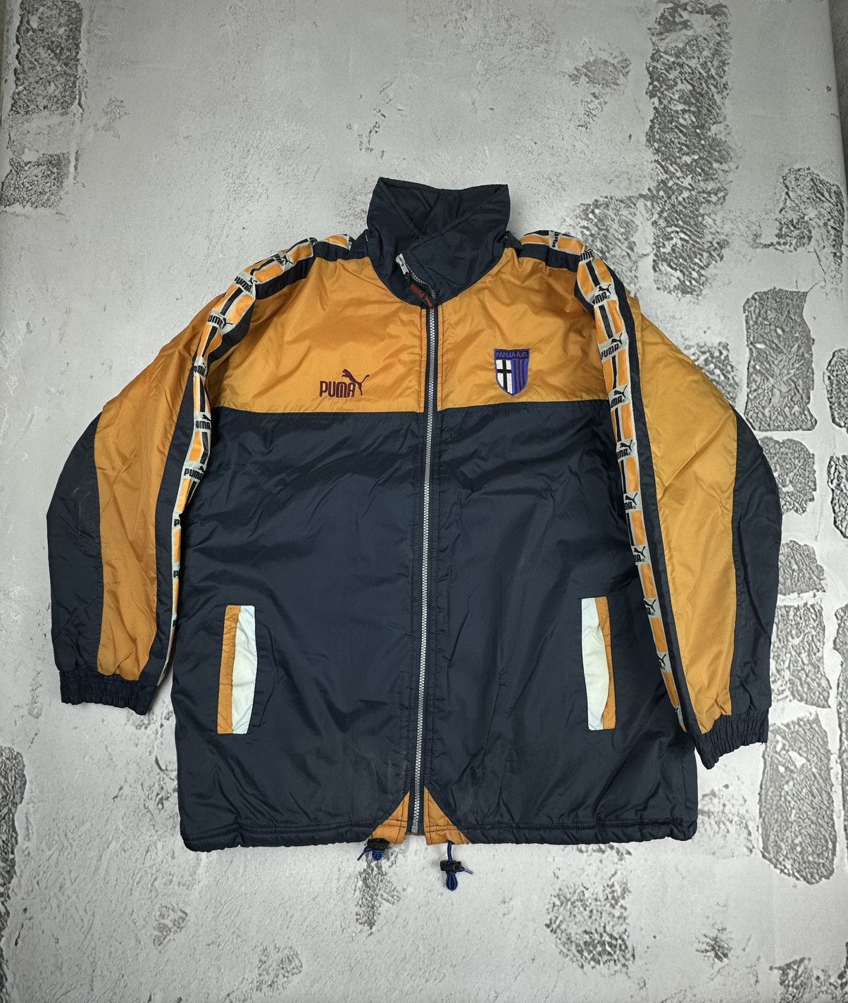 Vintage Vintage PARMA A.C football retro training winter jacket Size US XL / EU 56 / 4 - 2 Thumbnail