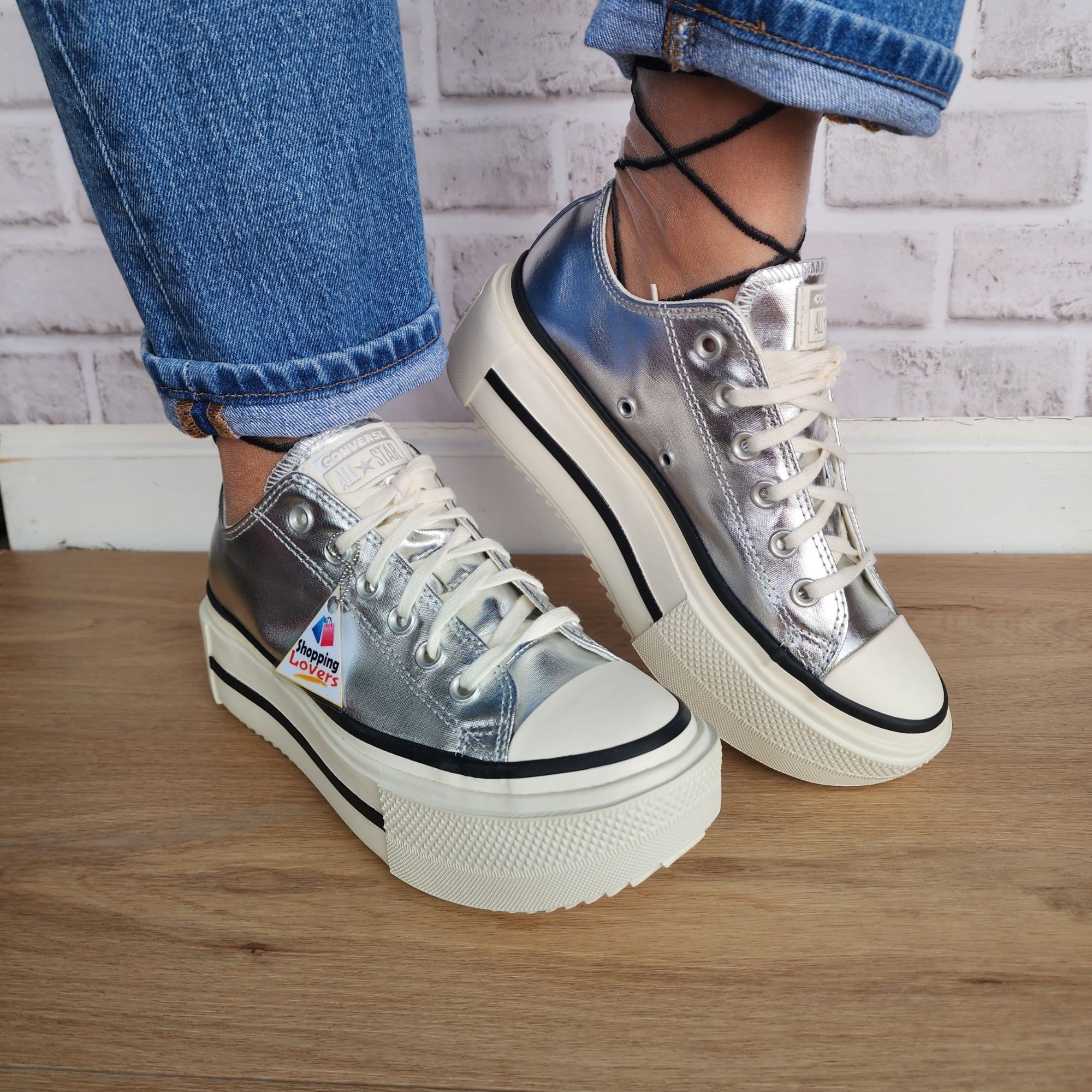 Converse ⭐Converse Chuck Taylor Lift Double Stack 10 Womens Shoes Sne Size US 9.5 / IT 39.5 - 5 Thumbnail