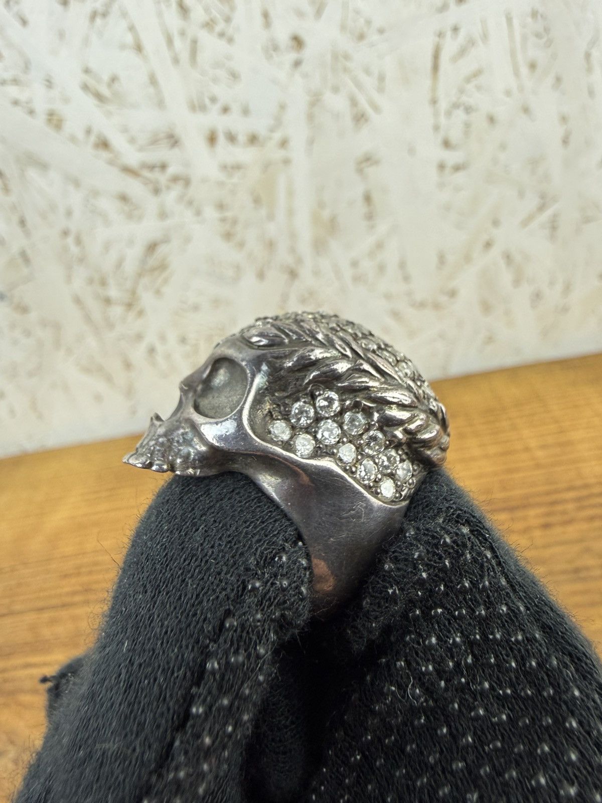 Vivienne Westwood Vintage Vivienne Westwood Skull Wreath 925 Silver Ring XS Size ONE SIZE - 10 Thumbnail