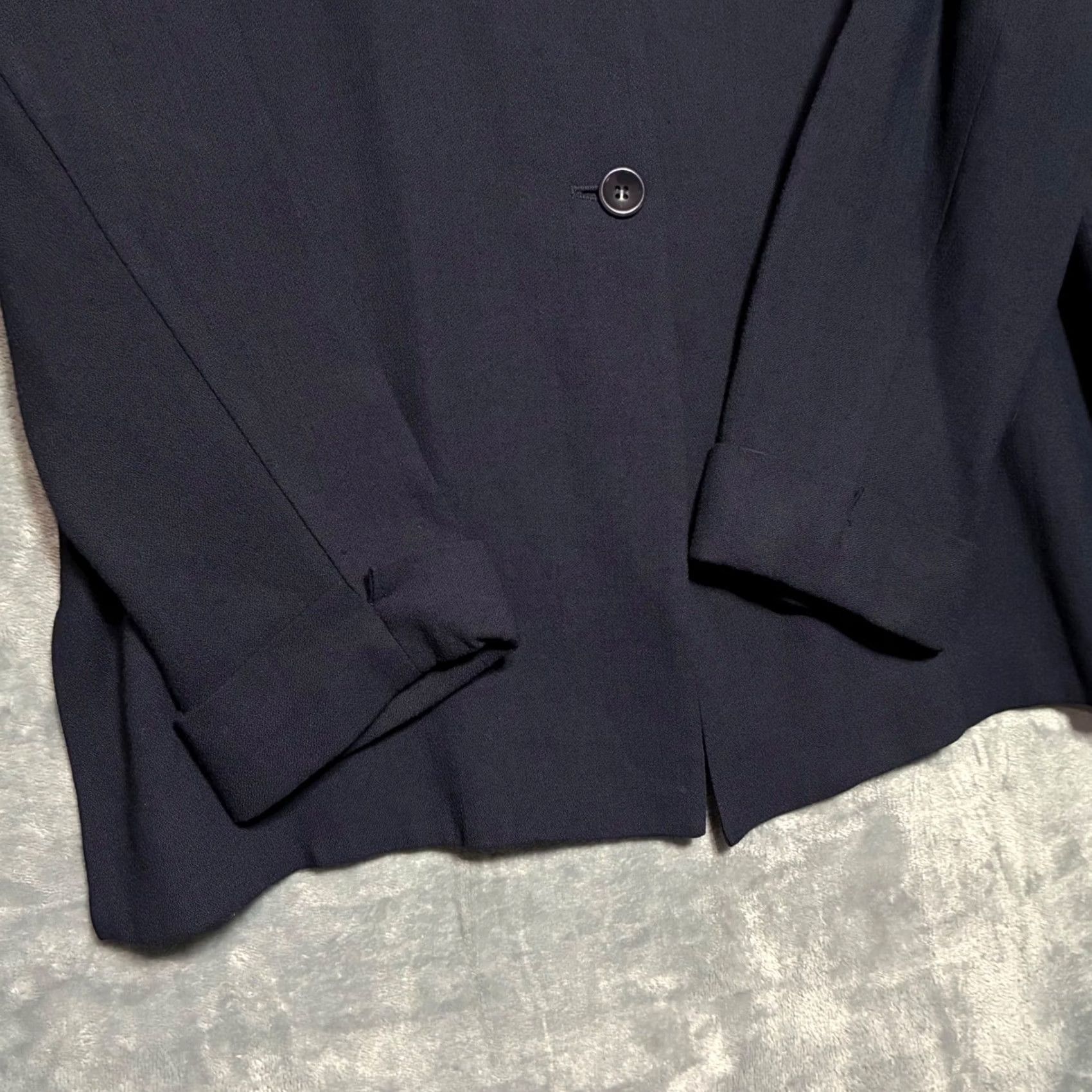 Talbots EUC VTG Talbots Petites Light Weight Blazer Jacket Womens 12 Navy Blue USA Size XL / US 12-14 / IT 48-50 - 3 Thumbnail