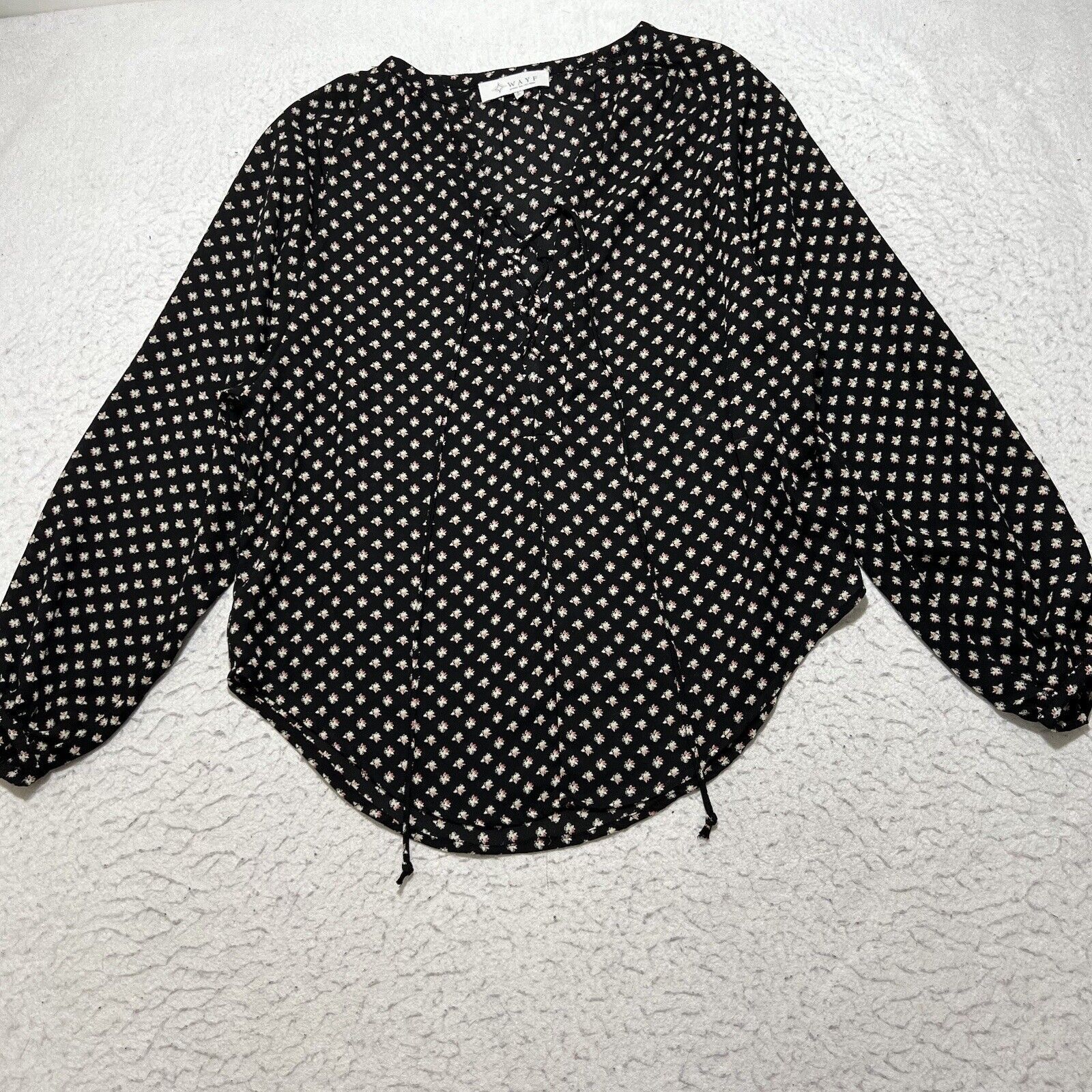 Nordstrom WAYF Where Are You From Lightweight Tie Blouse Size S / US 4 / IT 40 - 1 Thumbnail