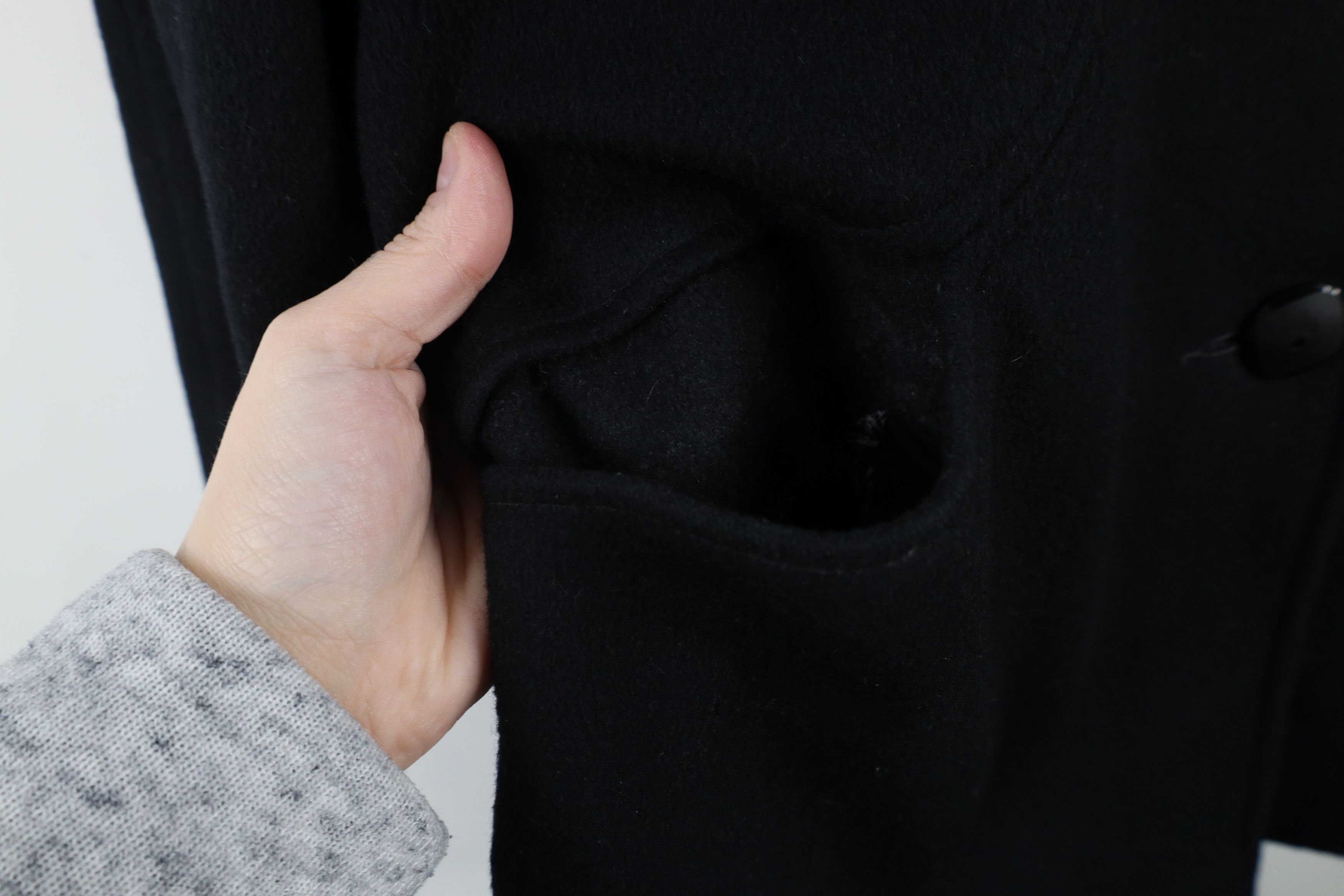 Vintage Vintage 80s 90s Alorna Wool Peacoat Jacket Black USA Size M / US 6-8 / IT 42-44 - 6 Thumbnail