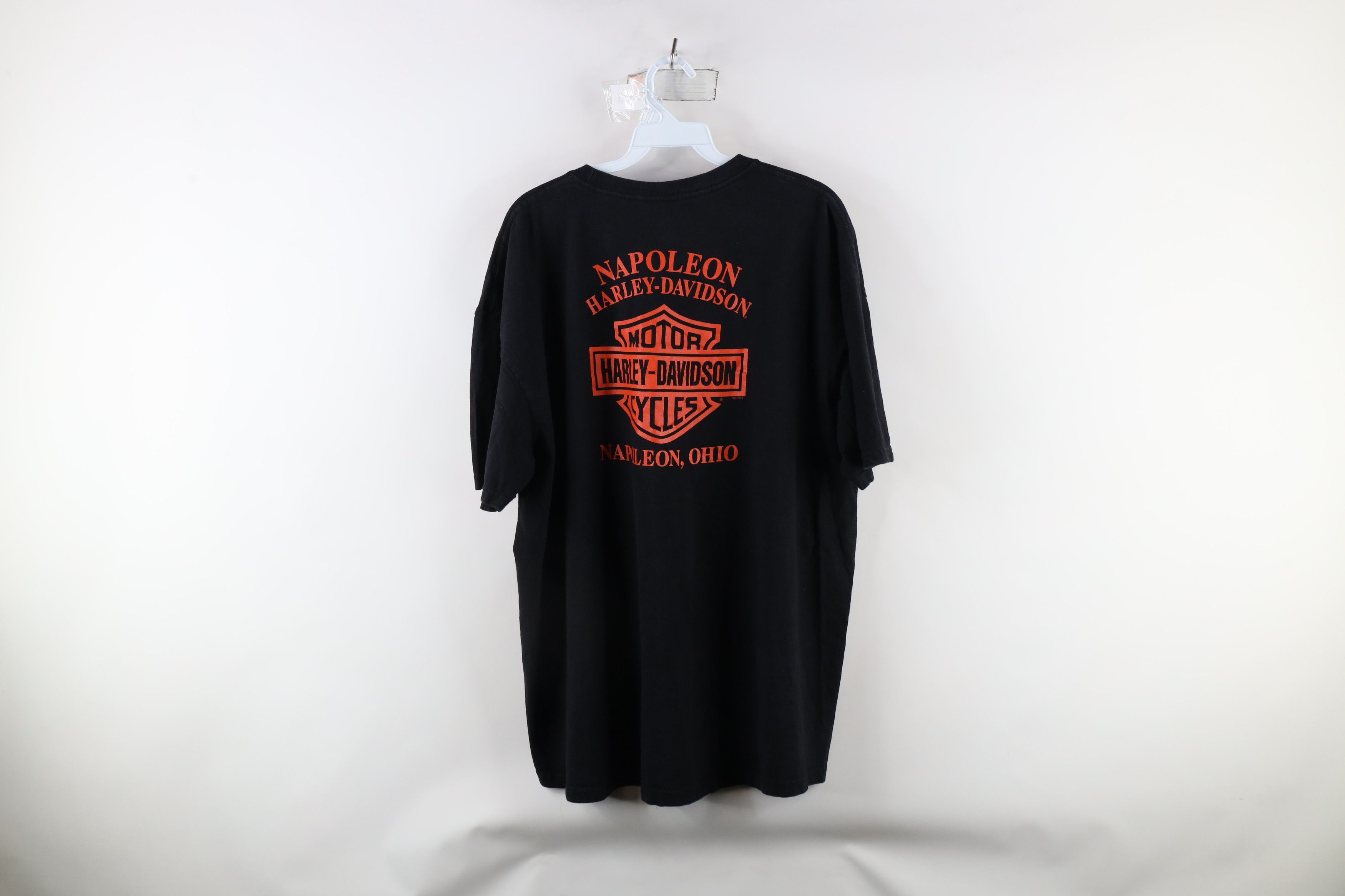 Harley Davidson × Vintage Y2K Harley Davidson Spell Out Big Logo Short Sleeve T-Shirt Size US XXL / EU 58 / 5 - 11 Thumbnail