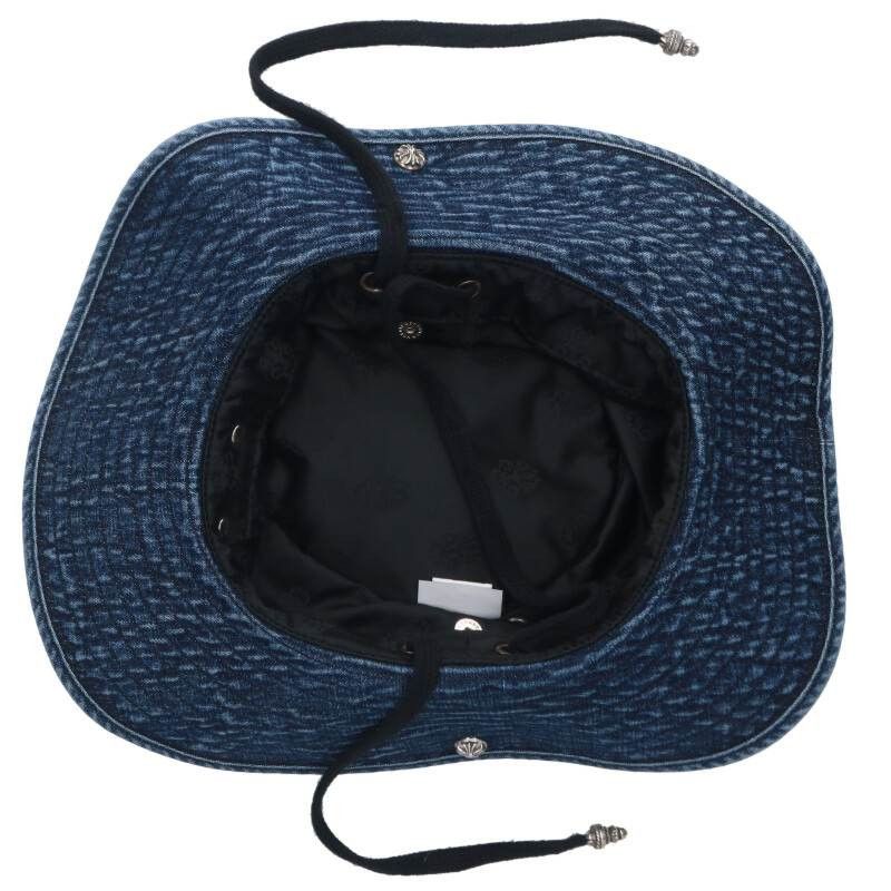 Chrome Hearts Chrome Hearts Leather Braid Denim Bucket Hat Size ONE SIZE - 2 Thumbnail