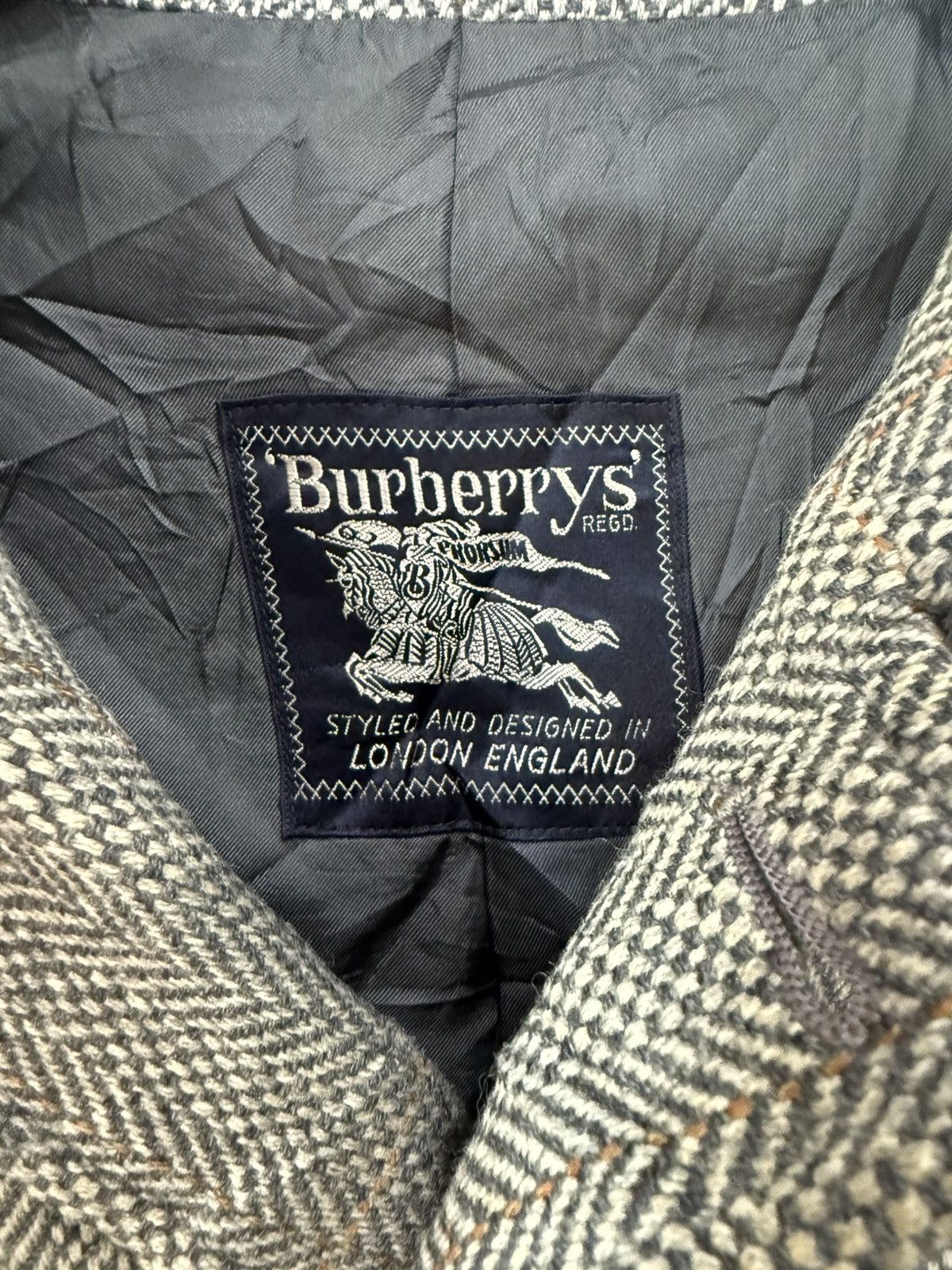 Burberry Prorsum Vintage Burberrys Prorsum Herringbone Wool Jacket Coat Size US M / EU 48-50 / 2 - 8 Thumbnail