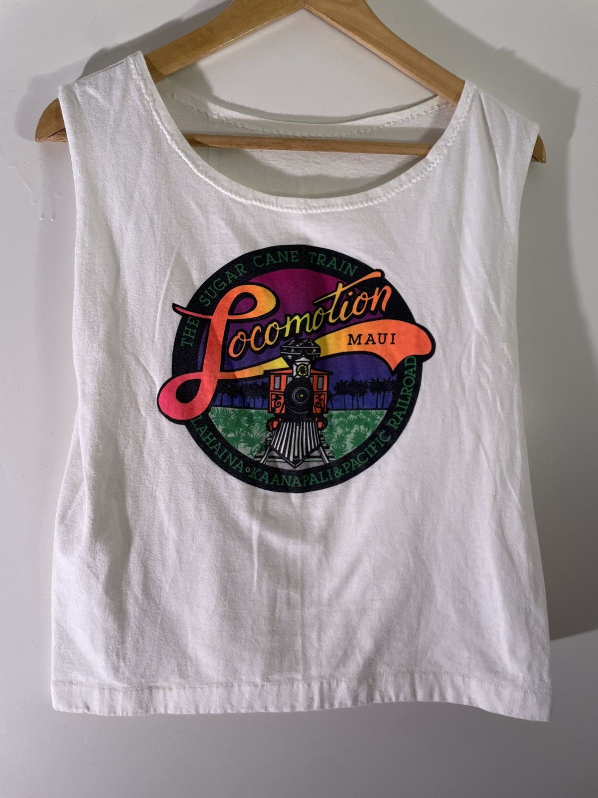 Vintage 80’s 90’s VTG Vintage Locomotion Maui Hawaii Train Tank Top Size US S / EU 44-46 / 1 - 1 Thumbnail