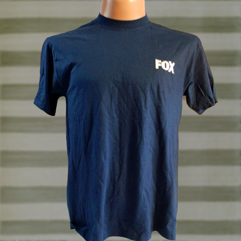 Port & Company FOX SPORTS NEWS T-Shirt Men M Blue Cotton Port & Company Vintage Embroidered USA Fox Shirts Size US M / EU 48-50 / 2 - 1 Thumbnail