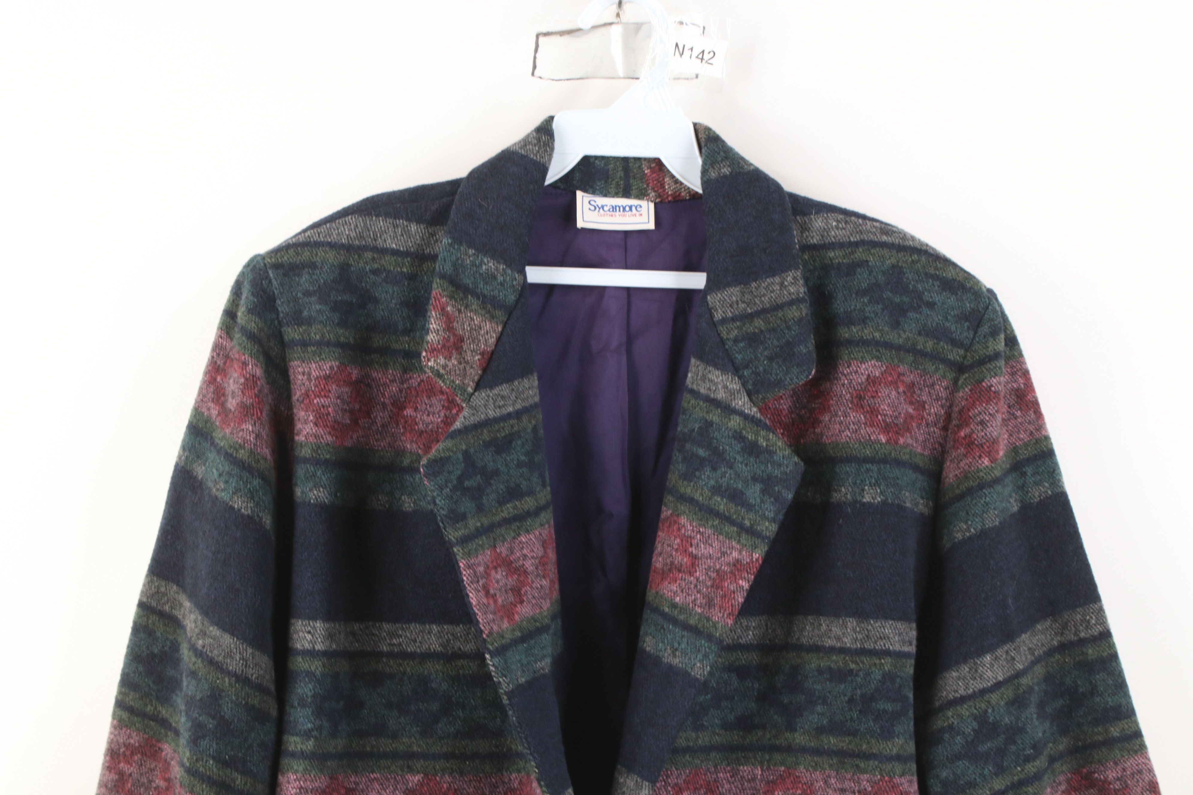 Vintage Vintage 90s Streetwear Southwestern Blazer Jacket USA Size M / US 6-8 / IT 42-44 - 2 Thumbnail