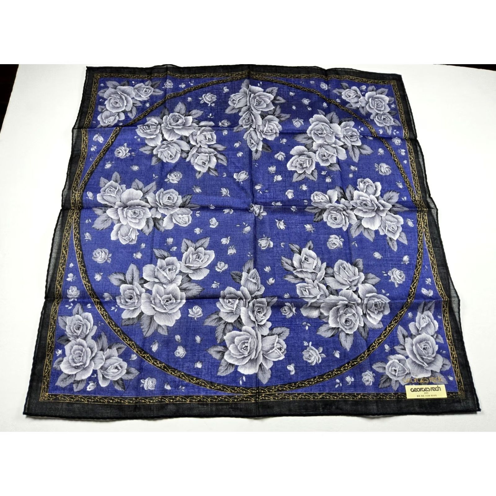 George Georges Rech Handkerchief Neckerchief Bandana Scarf Floral Cotton (3) Women/Men? Size ONE SIZE - 4 Thumbnail