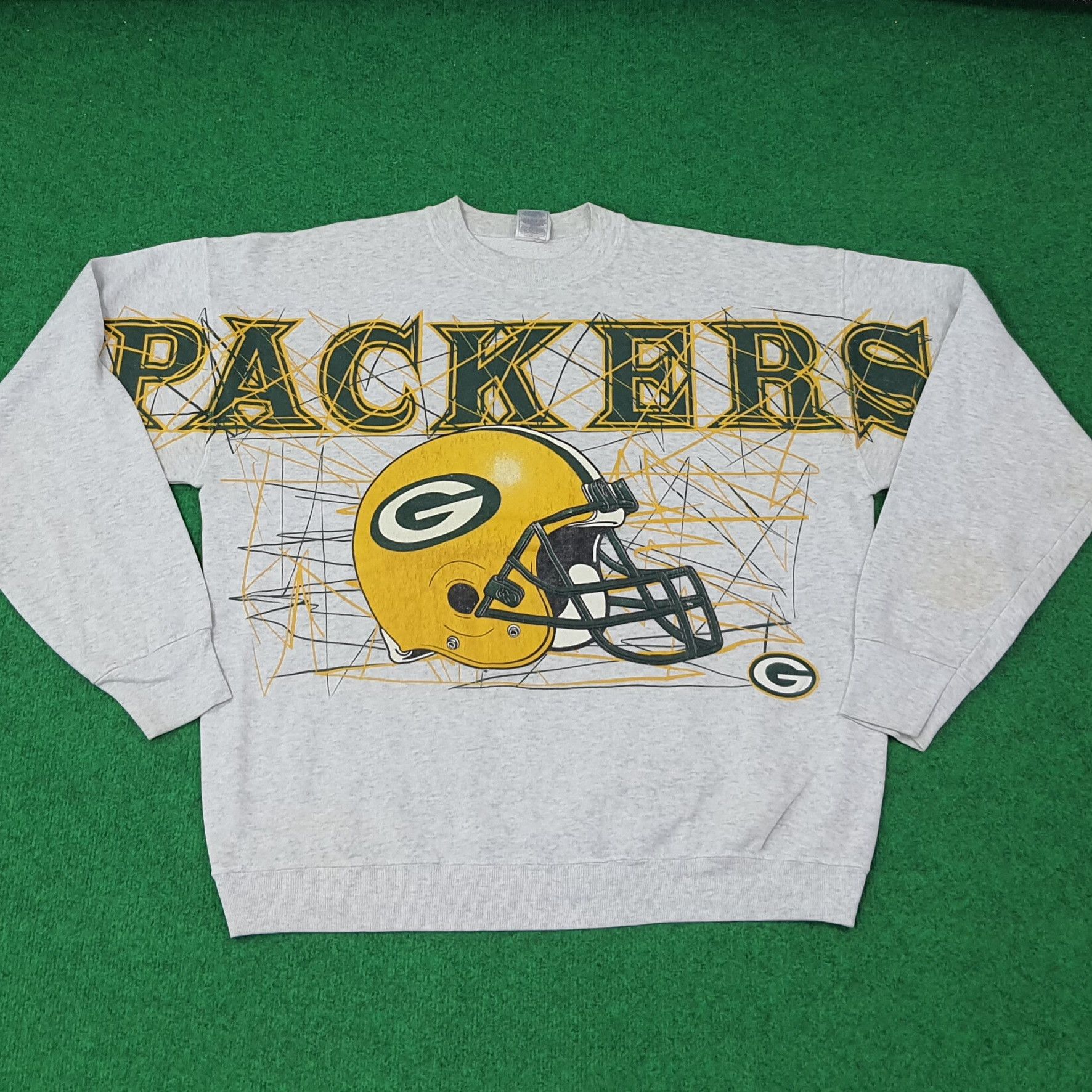 NFL Vintage NFL Green Bay Packers Team Sweatshirt C264N11 Size US XL / EU 56 / 4 - 1 Thumbnail