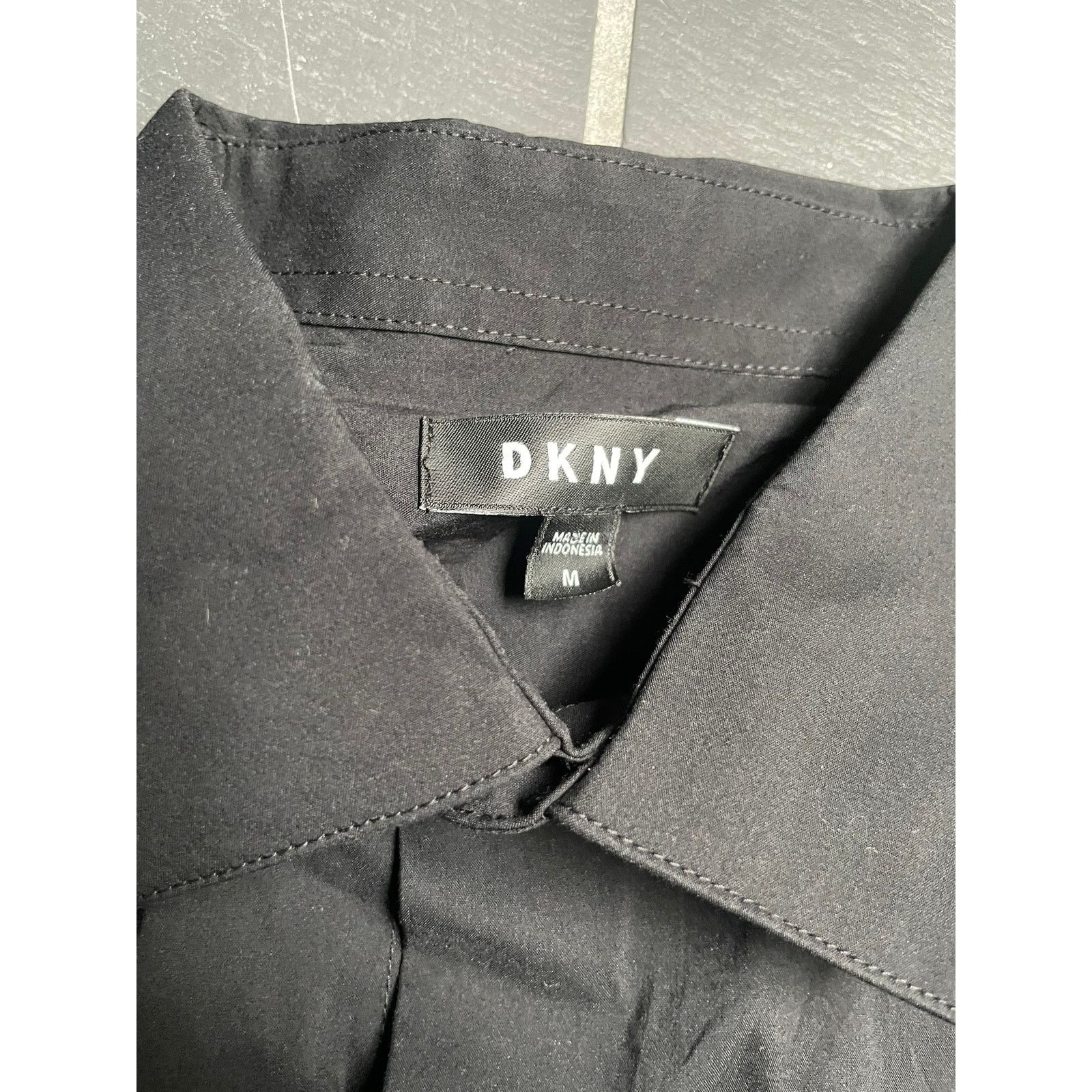 DKNY DKNY Black Button Up Size Medium Size US M / EU 48-50 / 2 - 2 Thumbnail