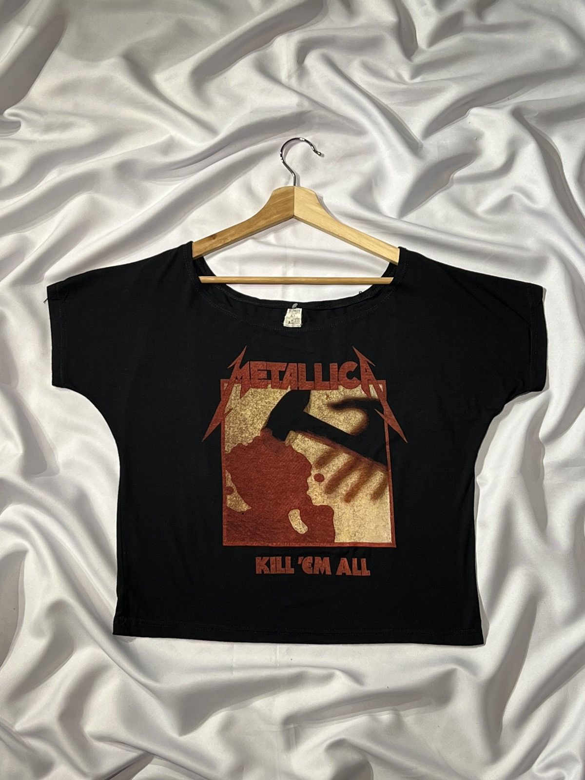 Band Tees × Metallica × Vintage Vintage Metallica Kill’Em All T-Shirt Crop Size M / US 6-8 / IT 42-44 - 1 Thumbnail