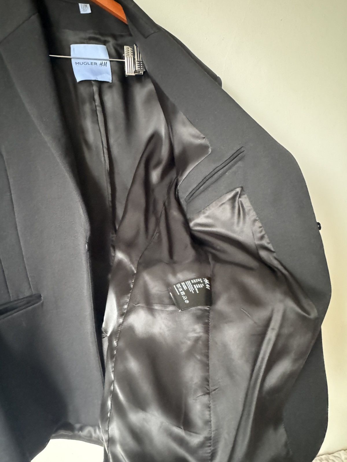 Mugler H&M x Mugler Structured Wool Blazer 42R EU52 Size 42R - 3 Thumbnail