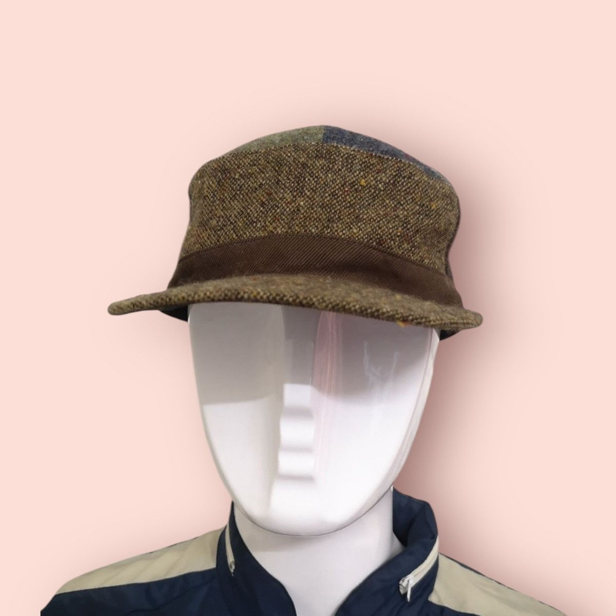 Japanese Brand × Magee VINTAGE TOP VALU X MAGEE OF DONEGAL WOOL TWEED PATROL HAT Size ONE SIZE - 3 Thumbnail
