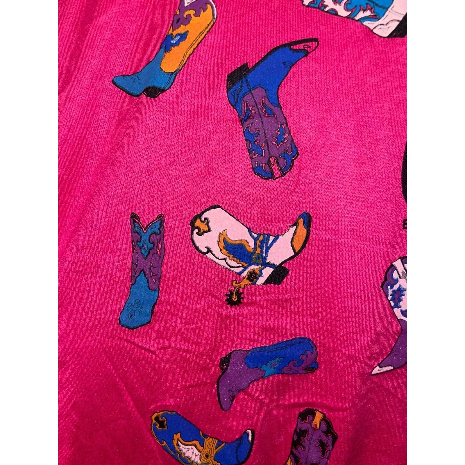Jerzees 1995 CNFR Finals Rodeo Boots Cowboy Cowgirl Boot Shirt 90s L Size US L / EU 52-54 / 3 - 3 Thumbnail