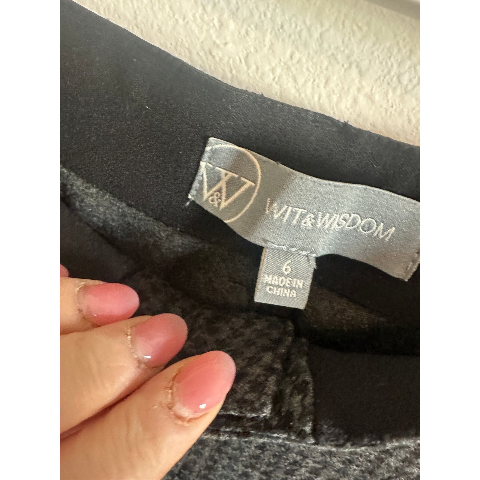 Other Wit & Wisdom Women's 6 Gray Double Zip Ankle Skinny Jeans Size 28" / US 6 / IT 42 - 11 Thumbnail