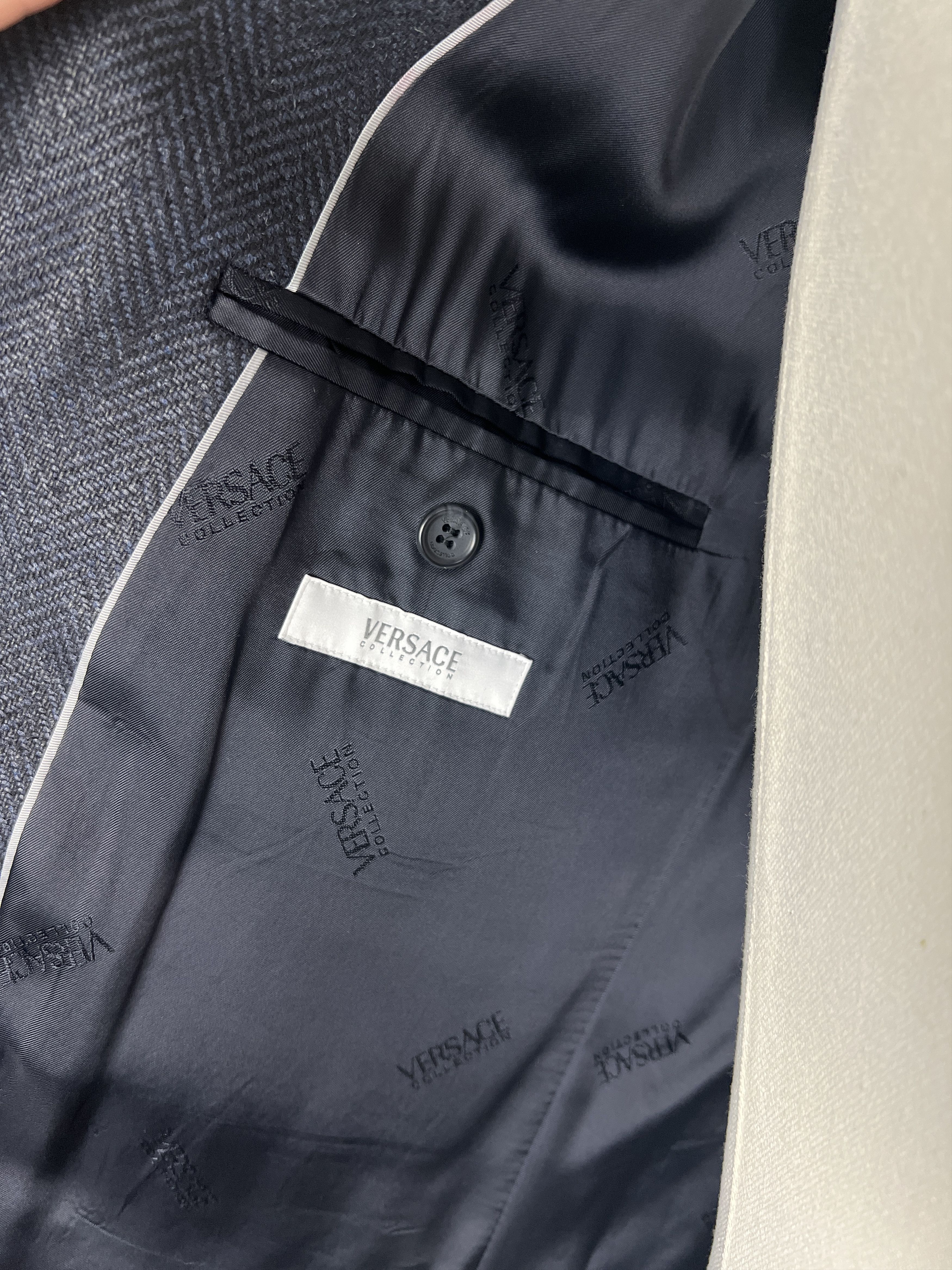 Versace Versace Collection Wool Blazer Jacket Herringbone Size 56R Size 54R - 11 Thumbnail
