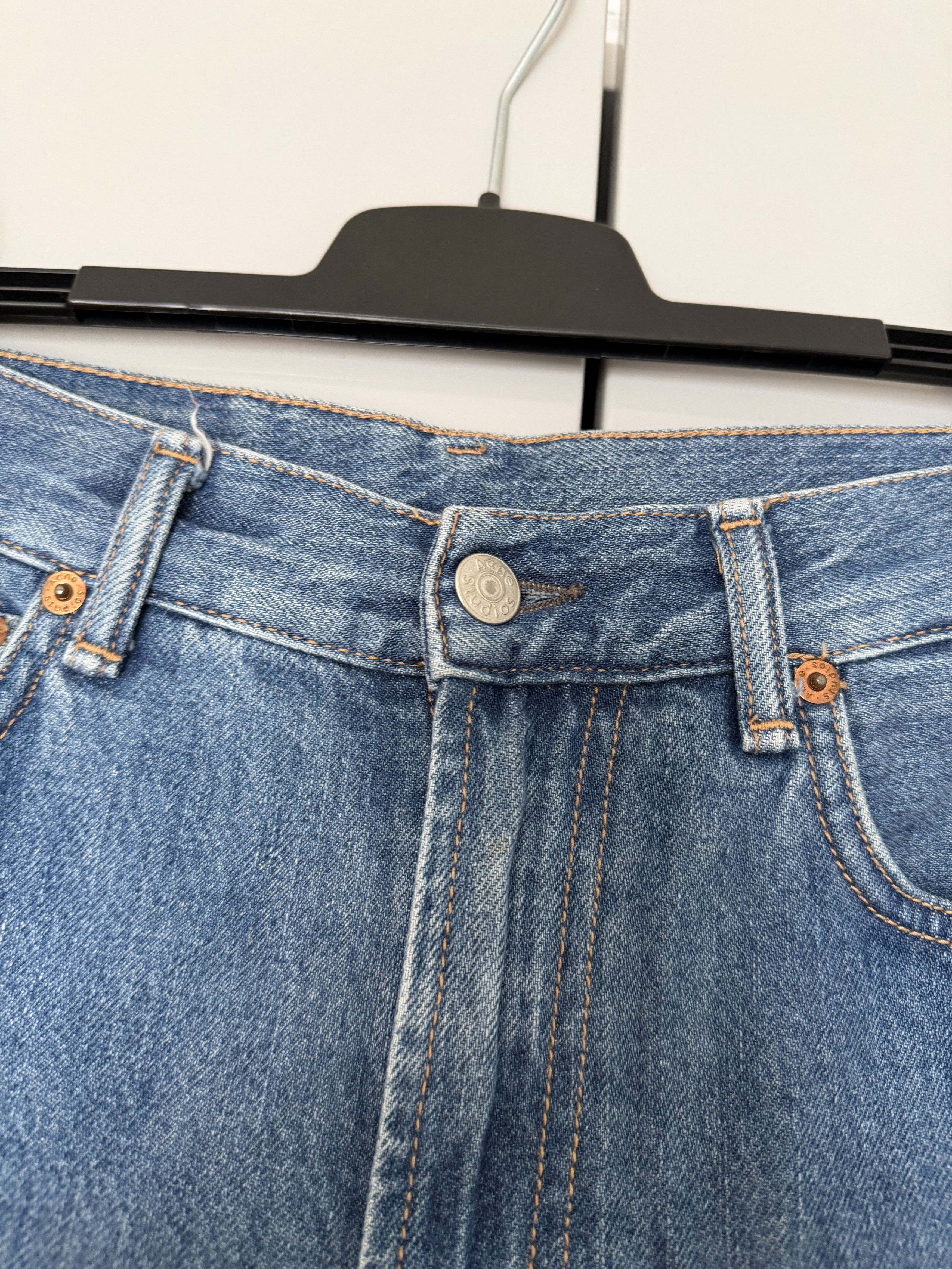 Acne Studios Acne Studios 1993 Dark Blue Trash baggy denim pants Size US 27 - 3 Thumbnail
