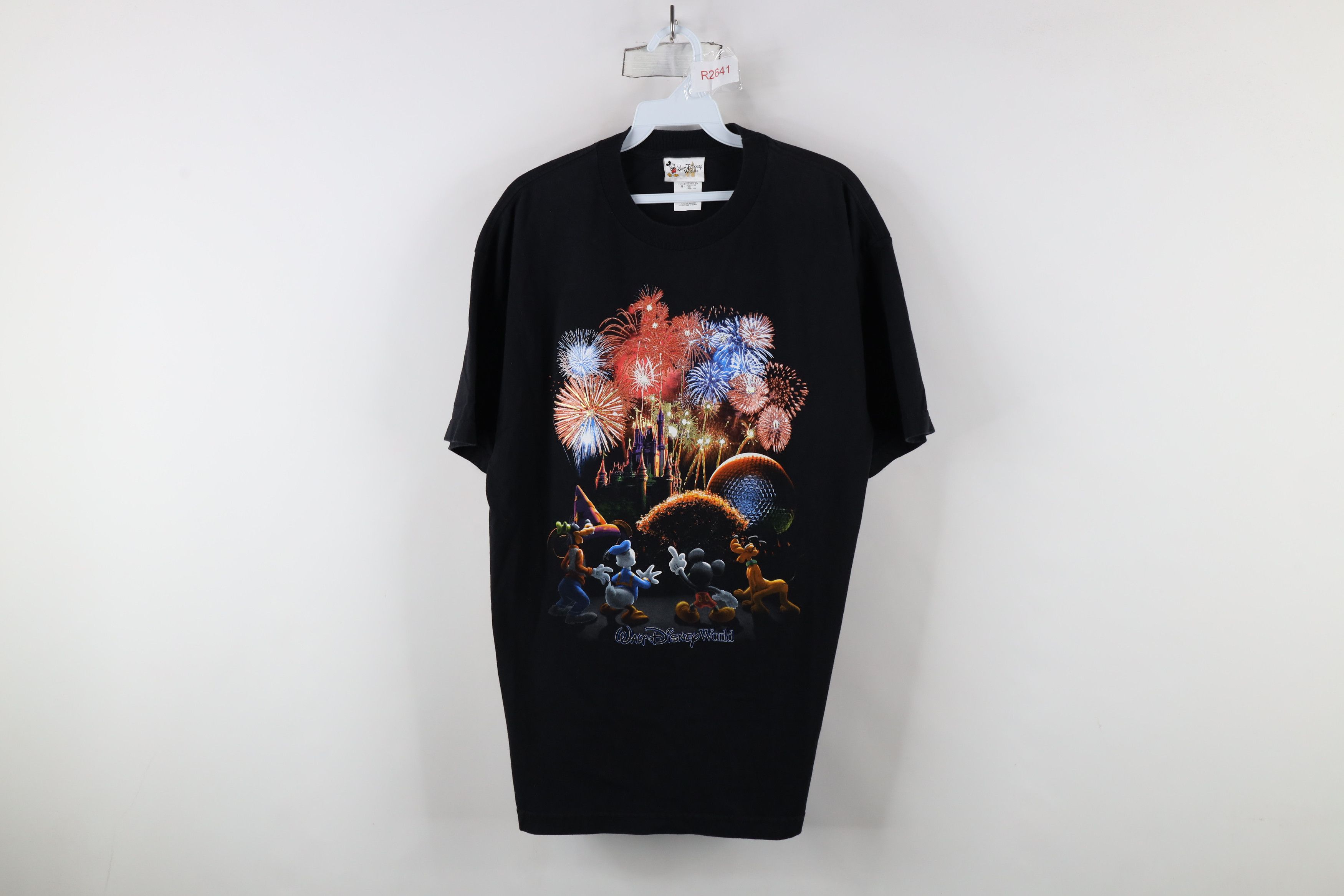 Disney × Vintage Vintage 90s Walt Disney World Out Fireworks T-Shirt Black Size US L / EU 52-54 / 3 - 1 Thumbnail