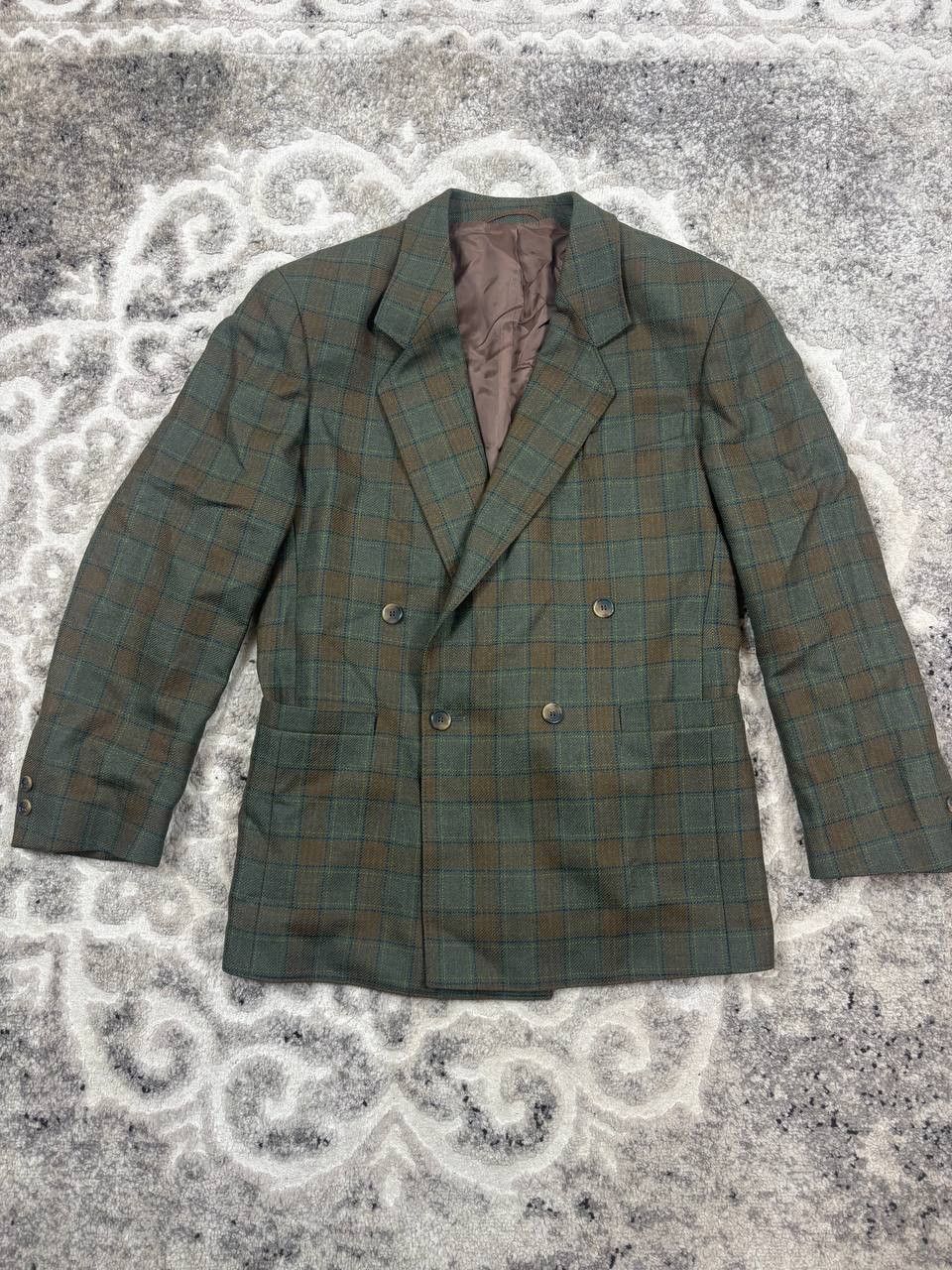 Vintage Vintage Dolzer 100% Pure New Wool Check Blazer / L Size 42L - 14 Thumbnail