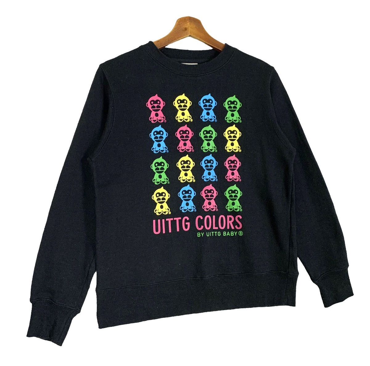 Japanese Brand Vintage Uittg Baby Ape Crewneck Sweatshirt Size XS Size US XS / EU 42 / 0 - 3 Thumbnail