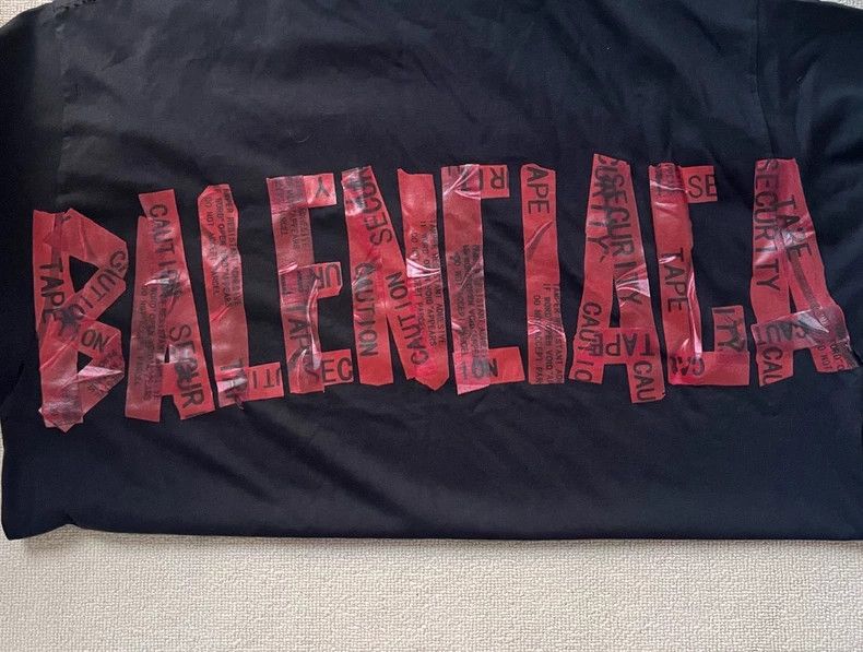 Balenciaga Balenciaga Solid security tape logo short sleeve T-shirt Size US M / EU 48-50 / 2 - 3 Thumbnail