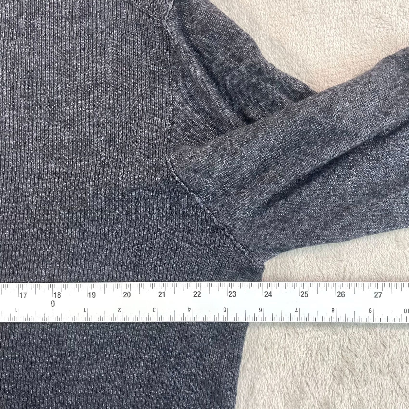 John Varvatos John Varvatos Collection Sweater Men 2XL Grey Designer Henley 100% Linen Size US XXL / EU 58 / 5 - 4 Thumbnail