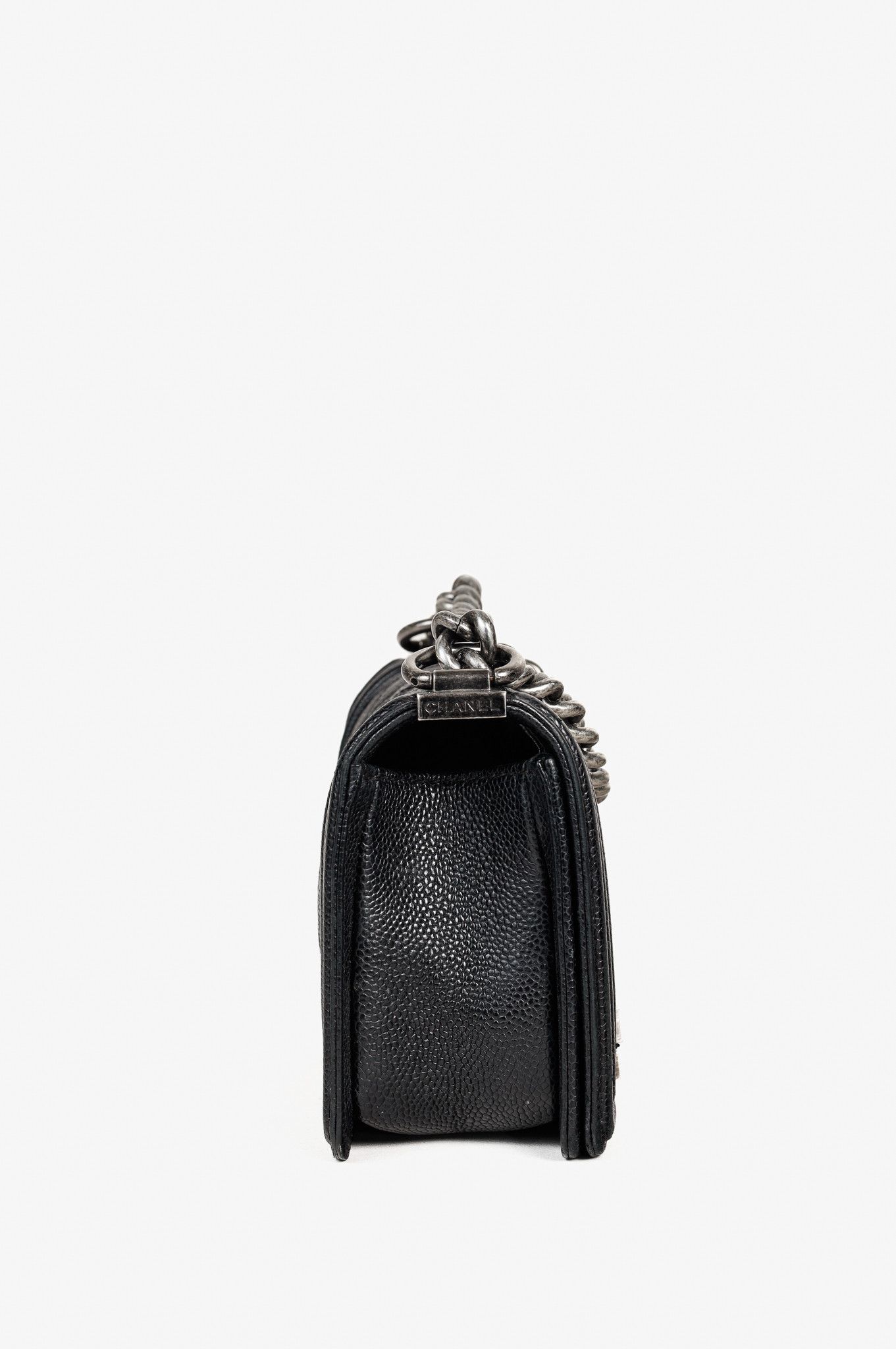Chanel Chanel Small Boy Black Caviar Quilted Shoulder Bag Size ONE SIZE - 3 Thumbnail