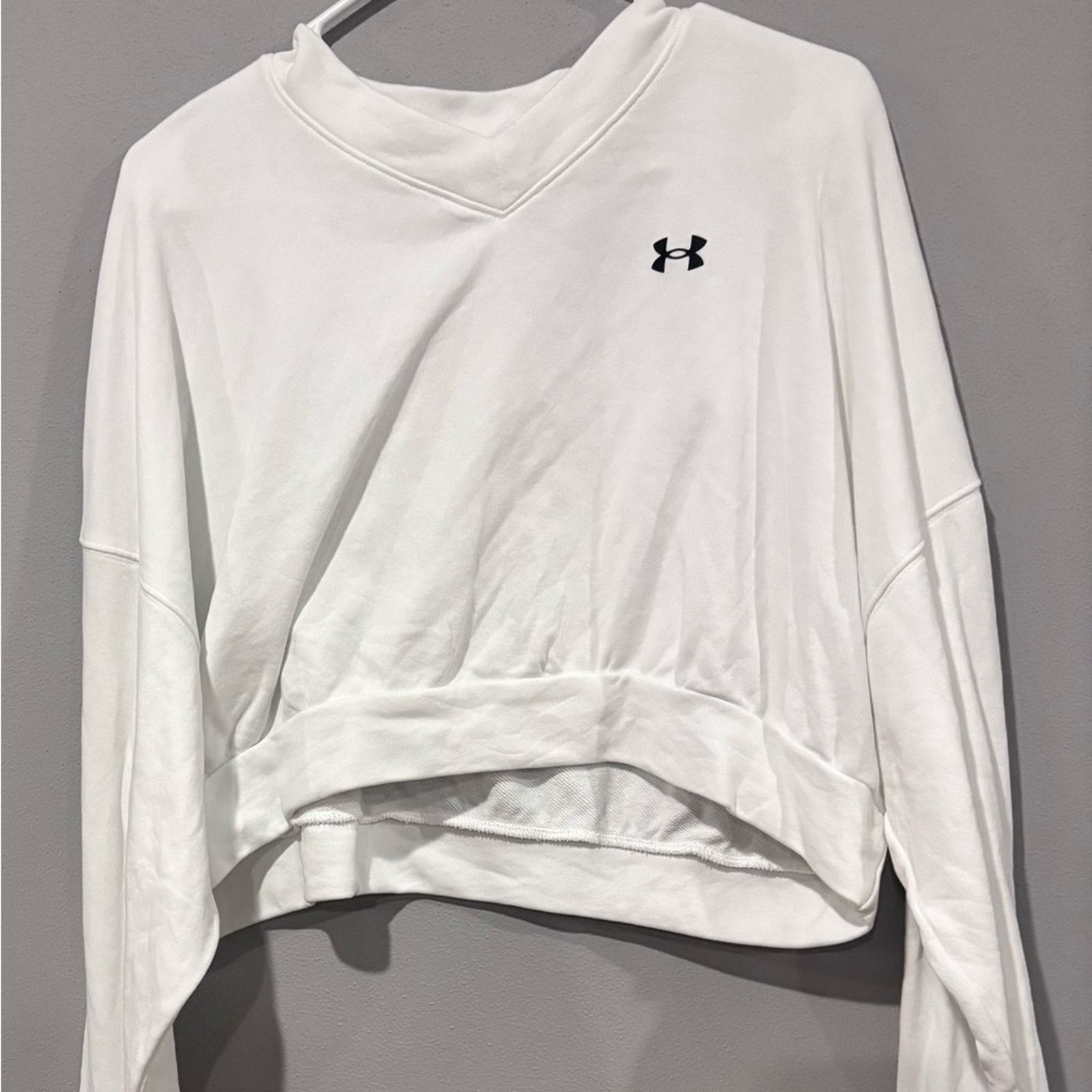 Under Armour Under Armour Women's White Cropped Top XL Size XL / US 12-14 / IT 48-50 - 1 Thumbnail