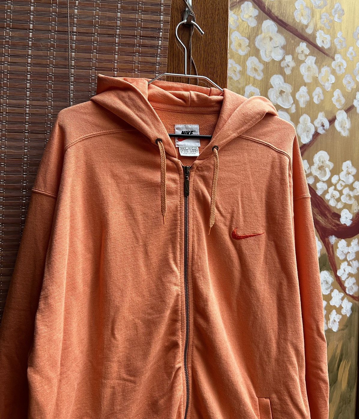 Nike × Vintage Vintage 00’s Nike Zip Up Hoodie Orange Size M Dead Stock Size US M / EU 48-50 / 2 - 3 Thumbnail