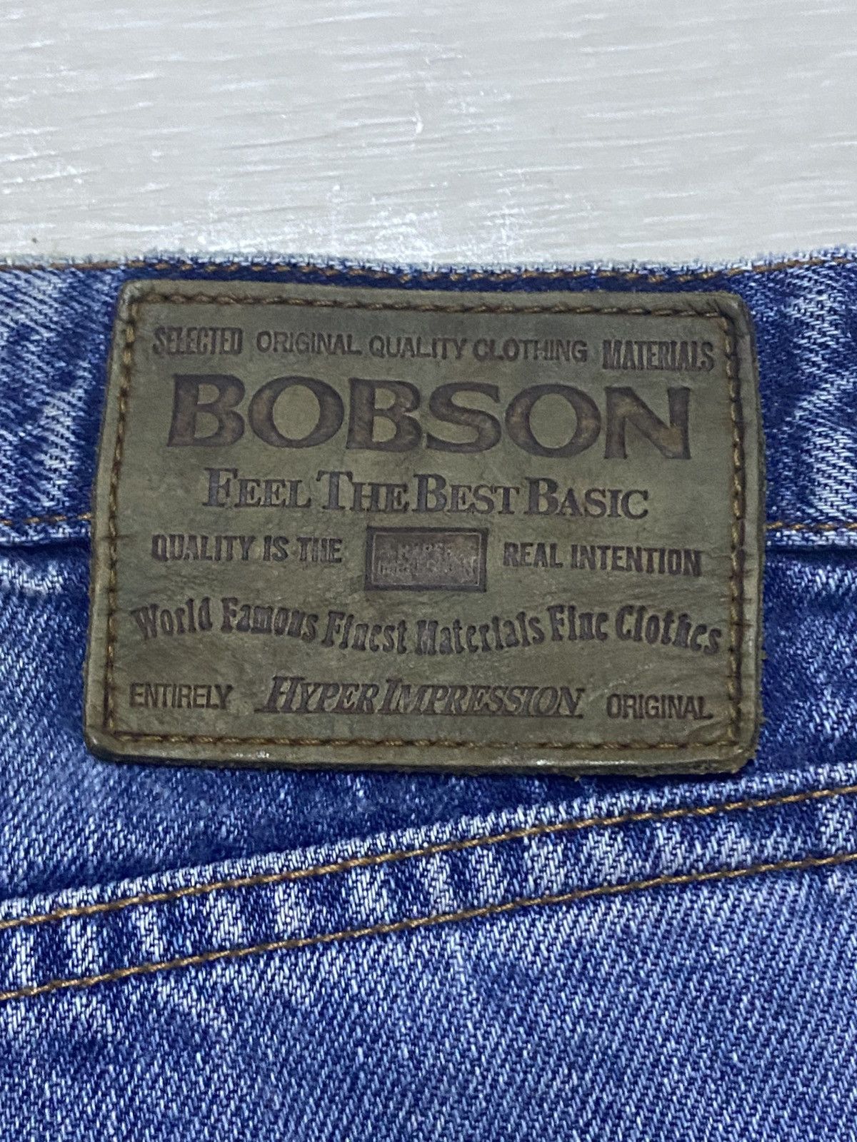 Japanese Brand Vintage Bobson Feel The Best Basic Blue Jeans Size US 31 - 11 Thumbnail
