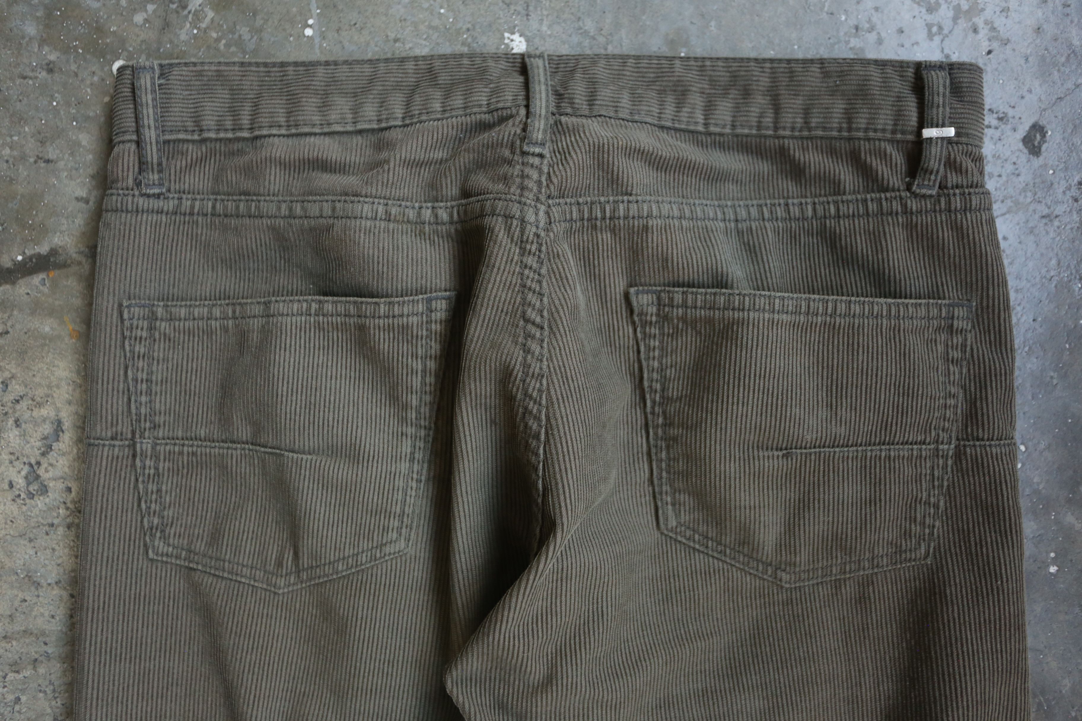 Dior × Hedi Slimane Dior - Hedi Slimane - F/W 04 - Clawmark Corduroy Pants Size US 30 / EU 46 - 4 Thumbnail
