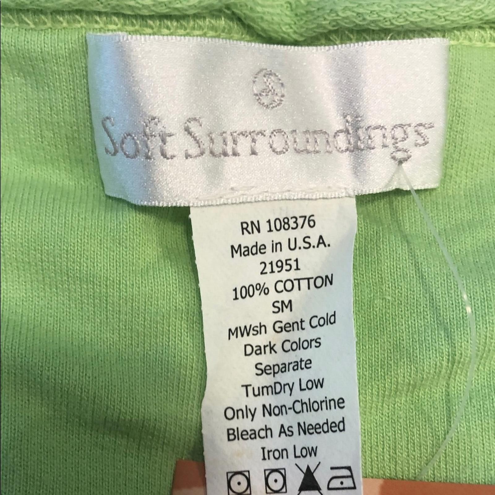 Other Soft Surroundings Light Green jacket 100% cotton SZ SM Size S / US 4 / IT 40 - 6 Thumbnail