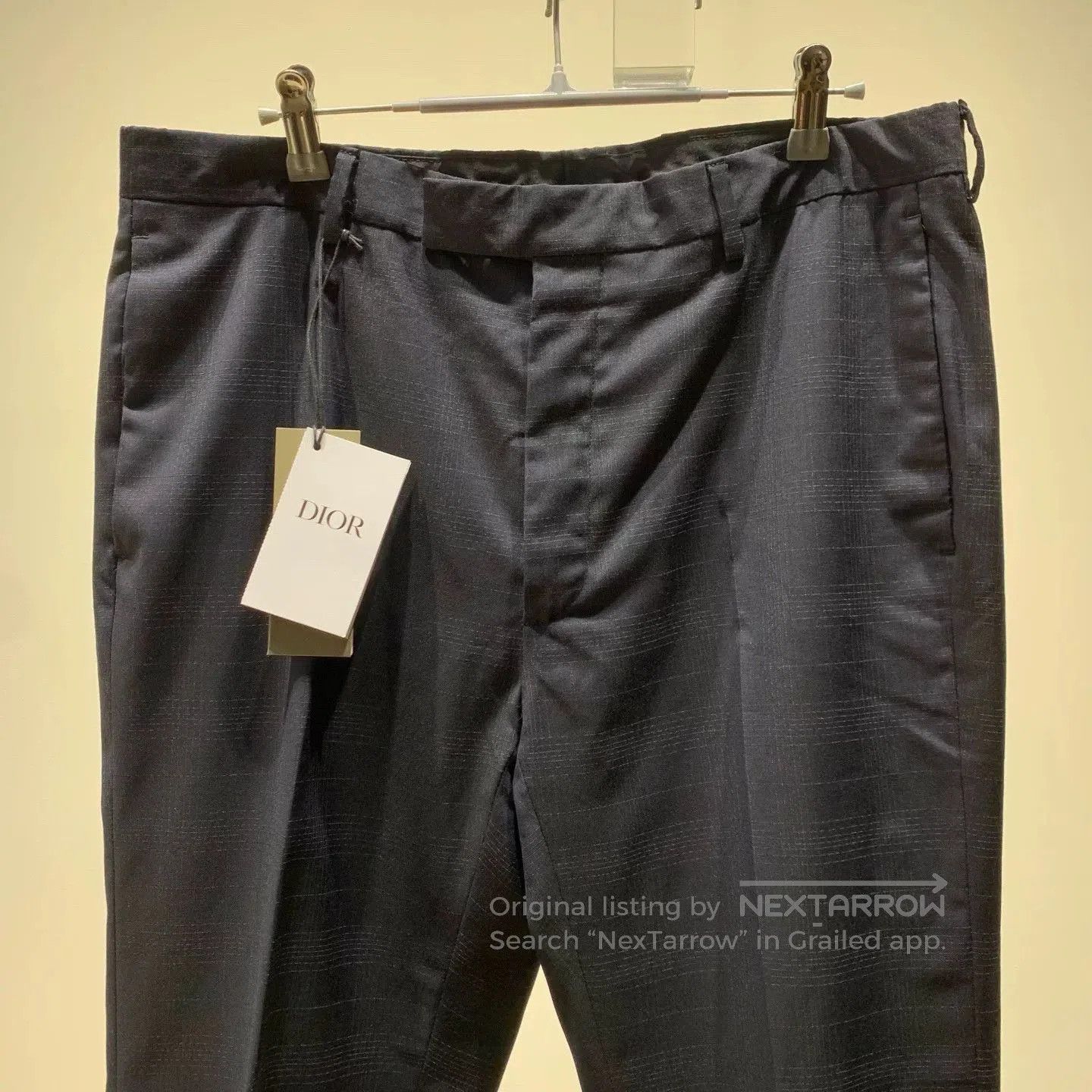 Dior Dior Dark Plaid Tailored Trousers. Size US 38 / EU 54 - 3 Thumbnail