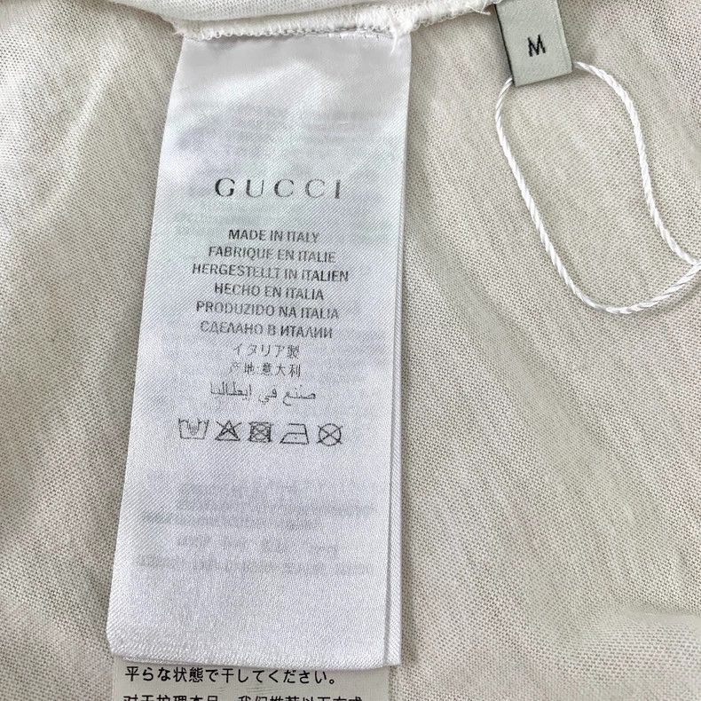 Gucci Gucci White logo printed cotton round-neck short-sleeved T- Size US M / EU 48-50 / 2 - 7 Thumbnail