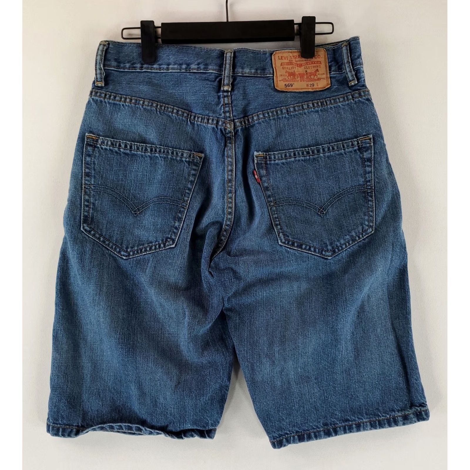 Levi's Levi's 569 Jorts Shorts Jeans Baggy 10 Inch Inseam Mens 30 Blue (Actual 29) Size US 30 / EU 46 - 3 Thumbnail