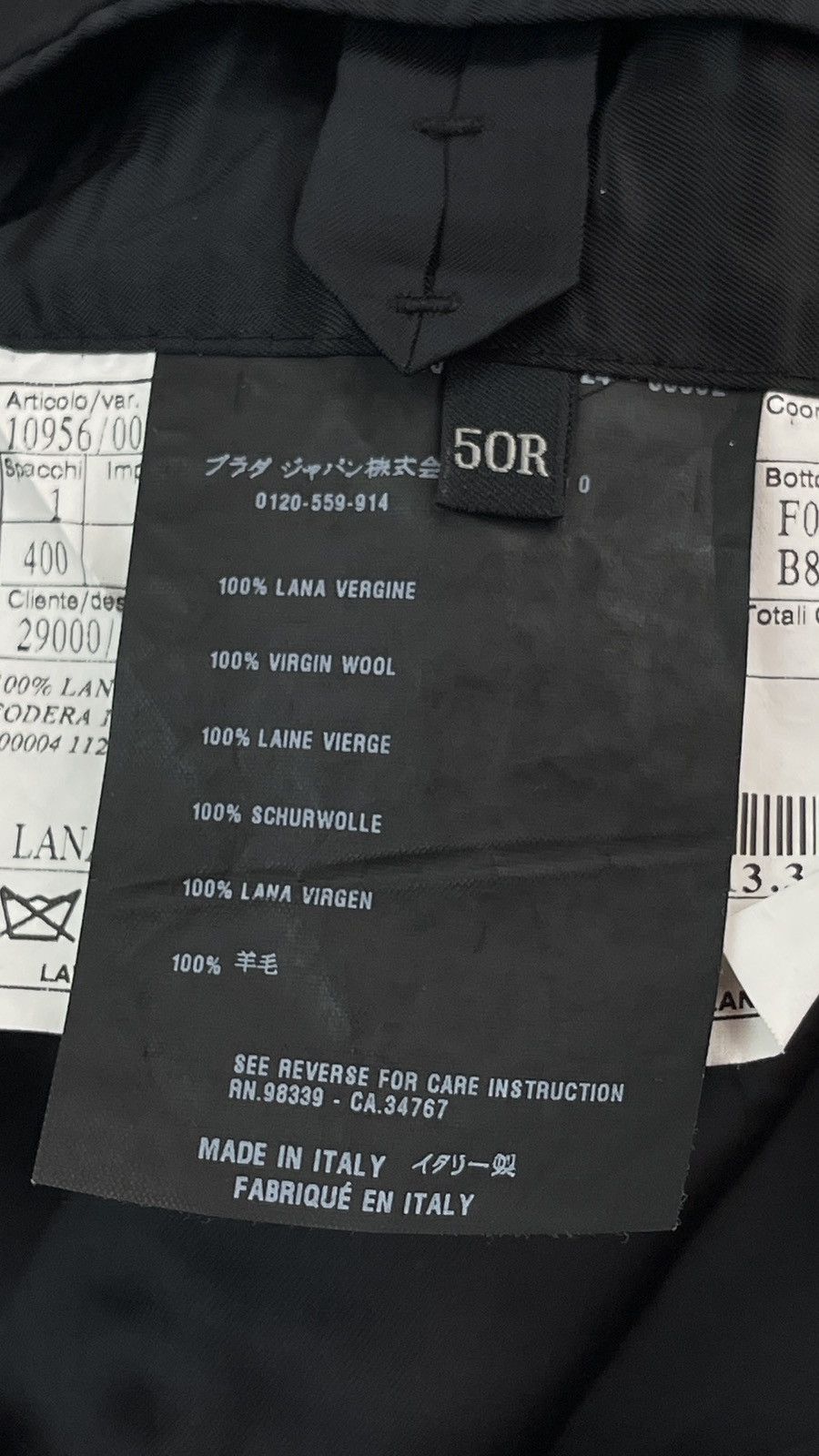 Prada Prada Milano 3 Btn Suit Jacket Size 40R - 8 Thumbnail