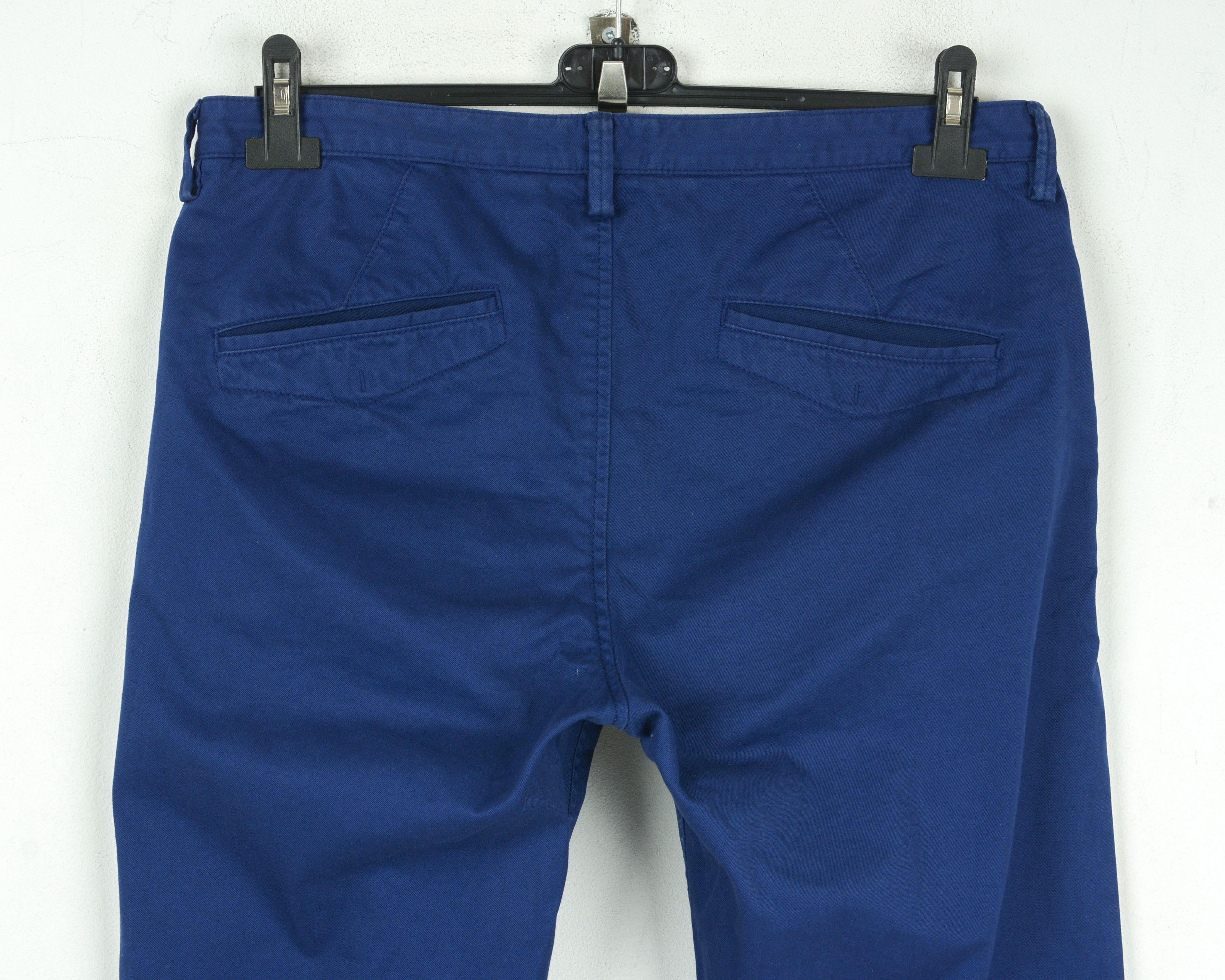 Hugo Boss W32 L34 Regular Straight Pants Trousers Stretch Casual Blue Size US 32 / EU 48 - 4 Thumbnail