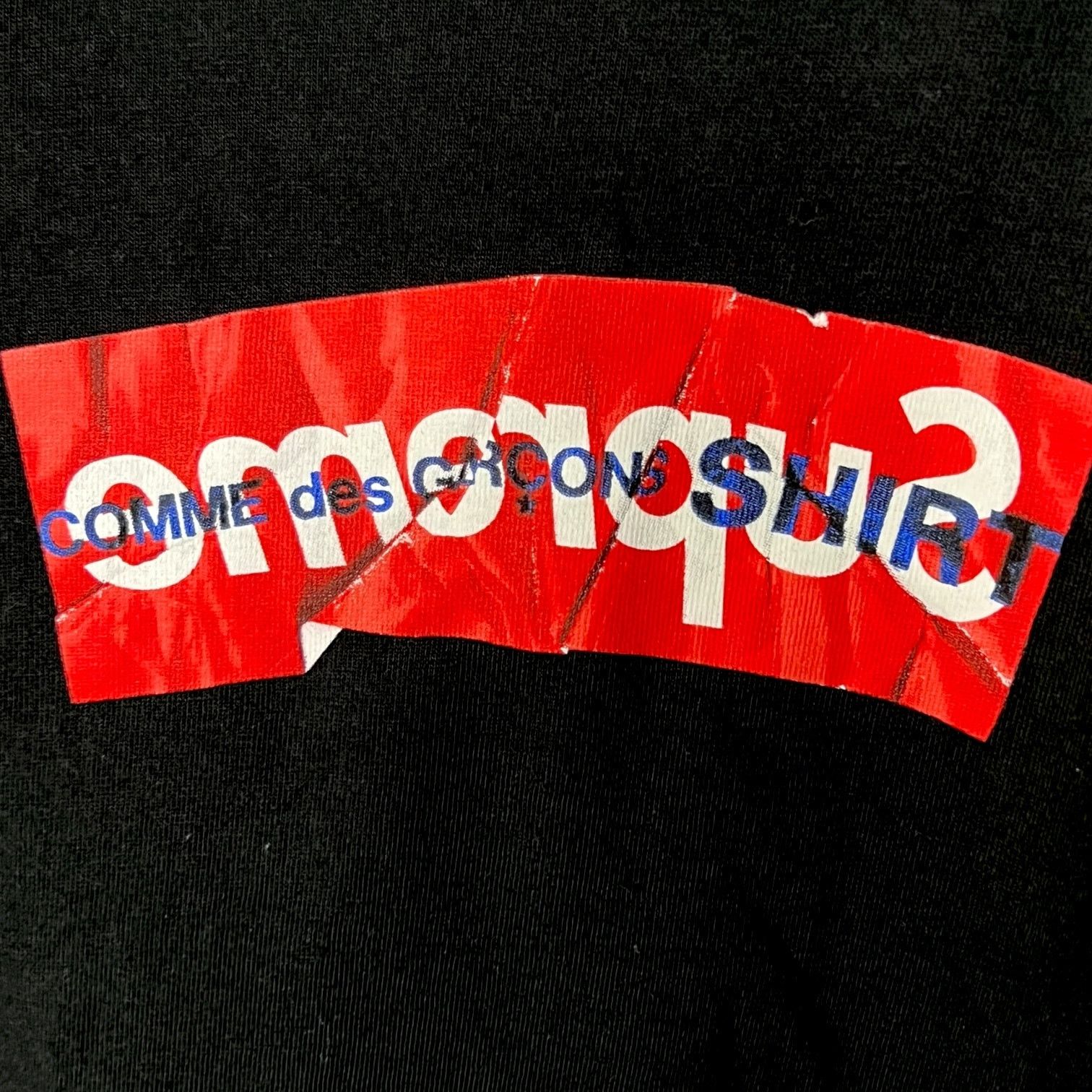 Supreme Supreme x Comme des Garcons Black Red Box Logo T-Shirt SS17 Size US M / EU 48-50 / 2 - 2 Thumbnail