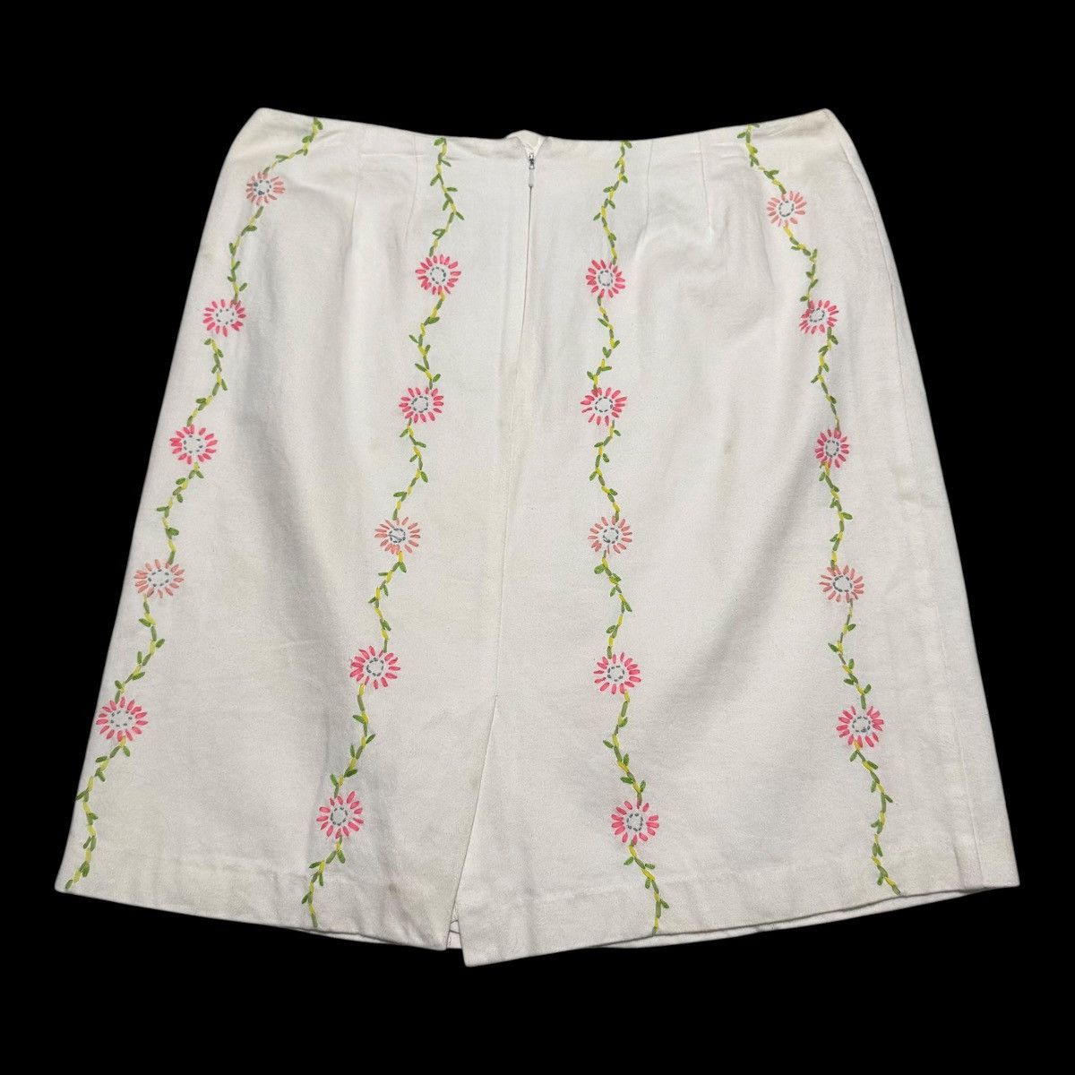 Willi Smith Vintage Willi Smith Floral Patterned Midi Skirt 14 34" Waist Size 34" / US 12 / IT 48 - 5 Thumbnail